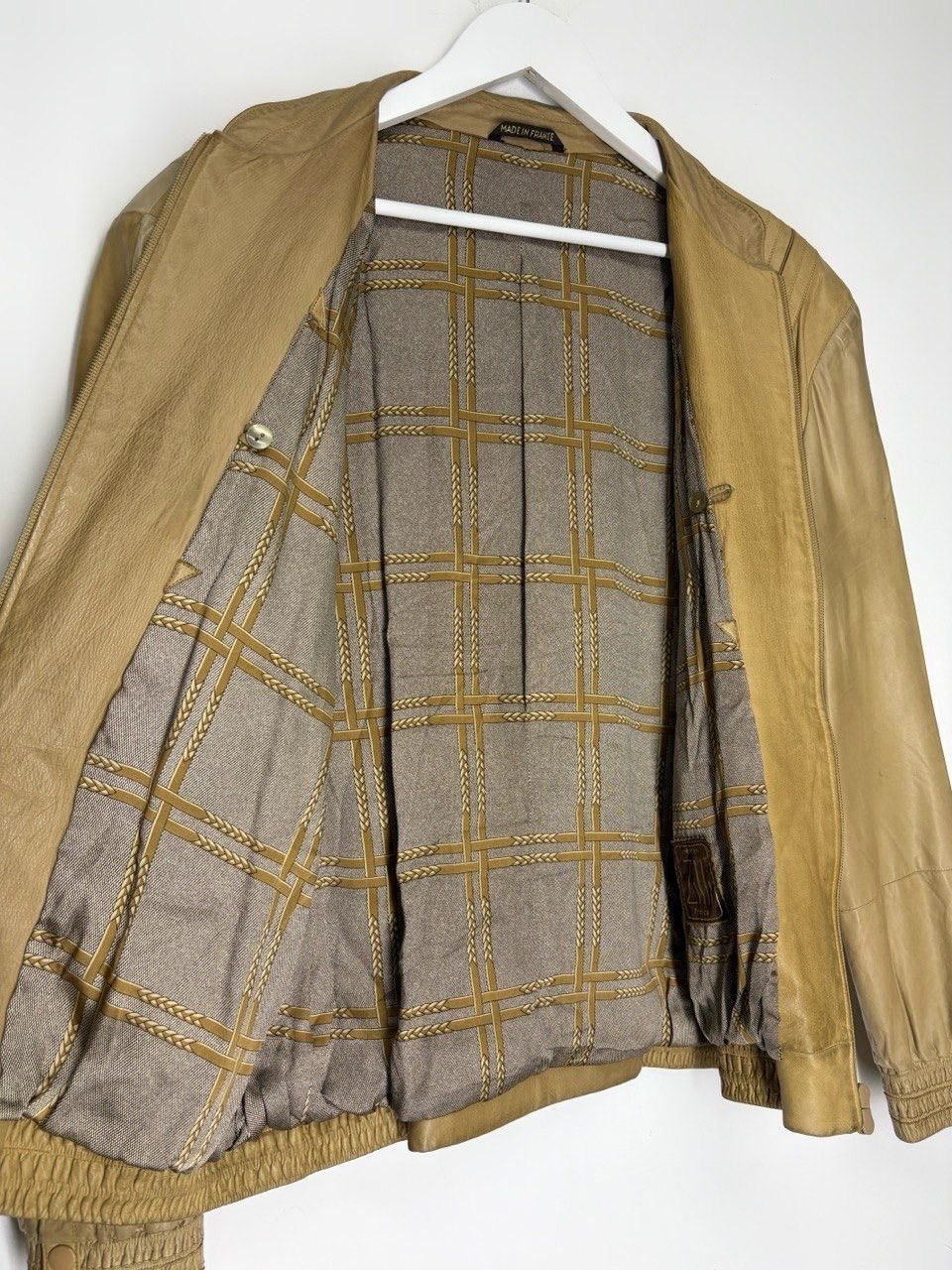 Zilli ZILLI Larsen Model Vintage Calf Leather Jacket Colonial Size US M / EU 48-50 / 2 - 15 Thumbnail