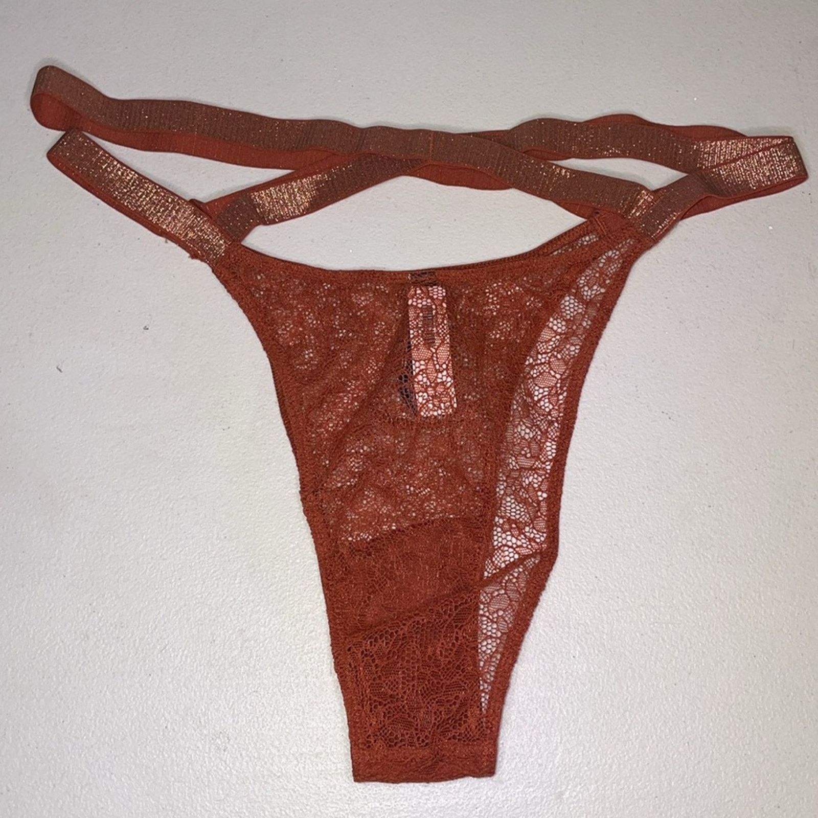 Victoria's Secret Victoria’s Secret Panties Gorgeous Rust Color VS Very Sexy Size ONE SIZE - 9 Thumbnail