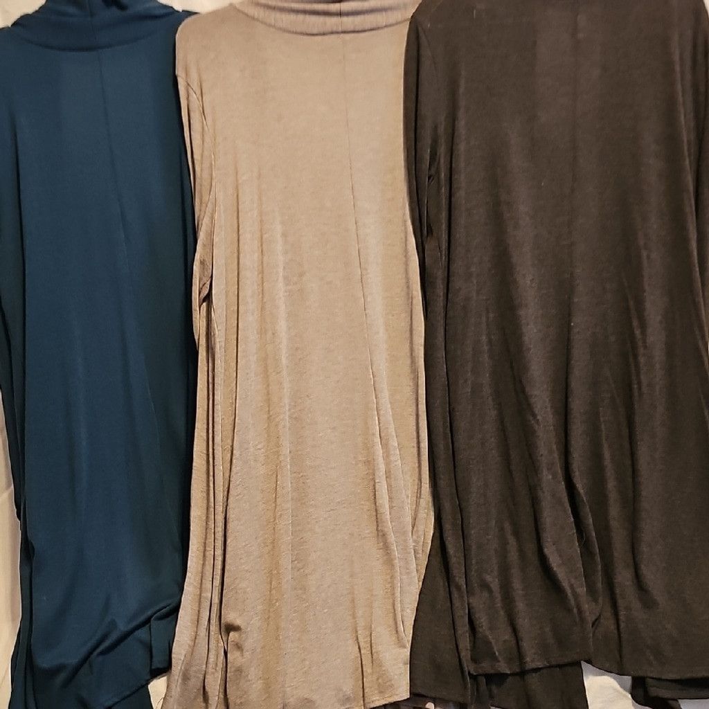 NO ID Women's Open Front Duster Cardigans Size 3XL / US 20-22 - 4 Thumbnail