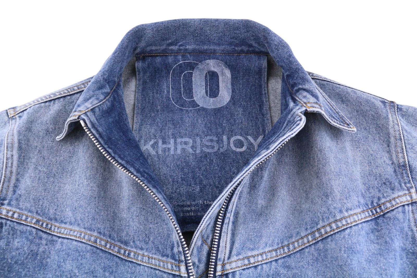 Khrisjoy AURORA DENIM BOMBER XS/S Blue Oversized Loose Fit 86575 Size XS / US 0-2 / IT 36-38 - 4 Thumbnail