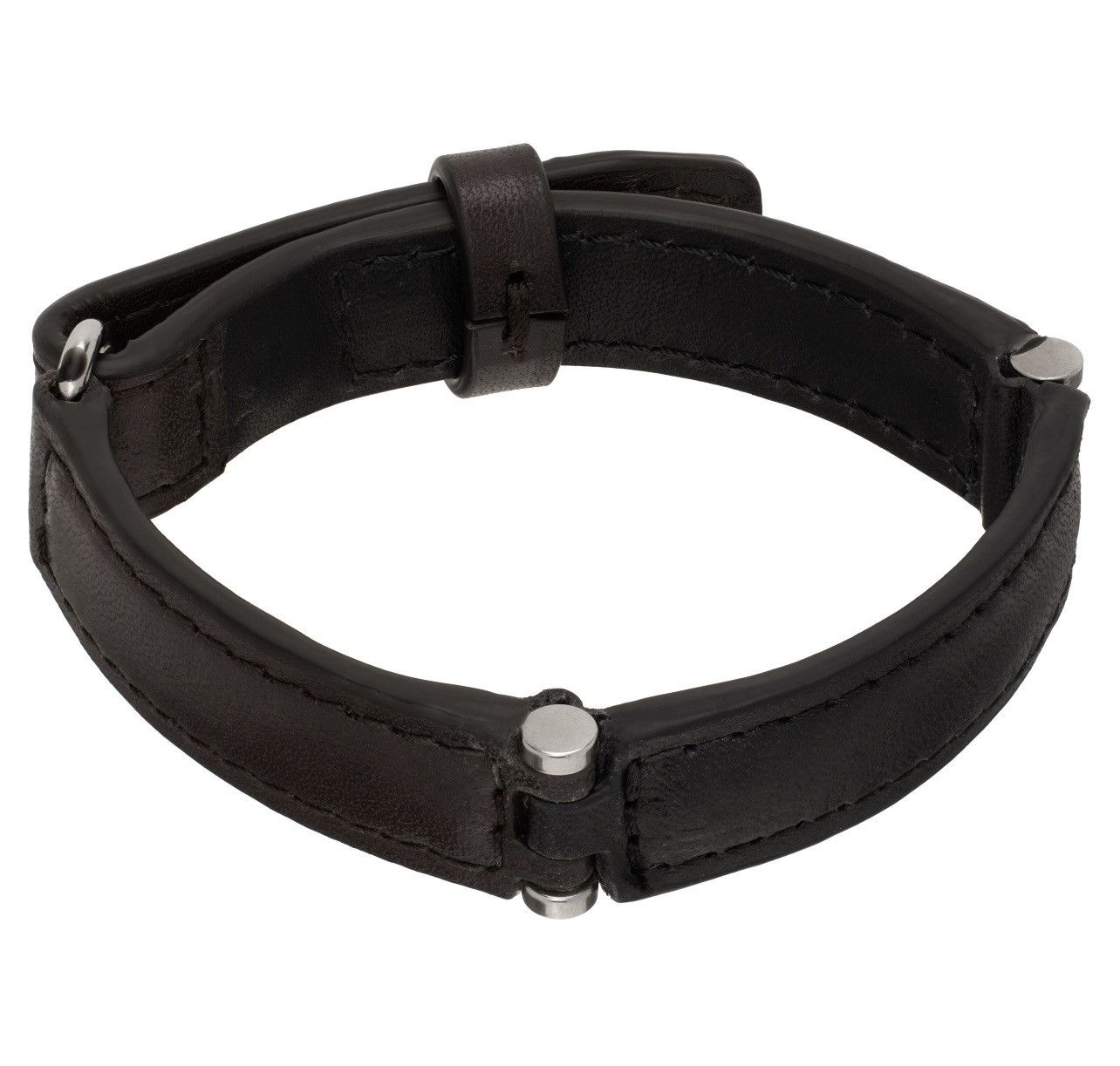 Dries Van Noten Dries Van Noten | Black & Brown Leather Bracelet Size ONE SIZE - 2 Thumbnail