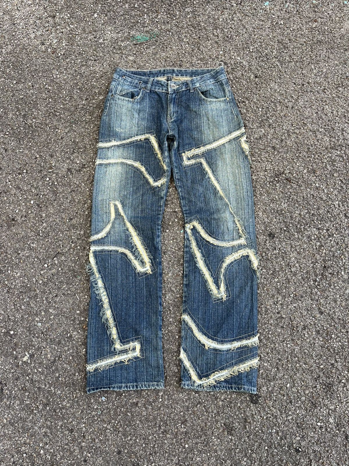 Hysteric Glamour Punk Distressed Kapital Style Denim Grunge Jeans Size US 31 - 1 Thumbnail