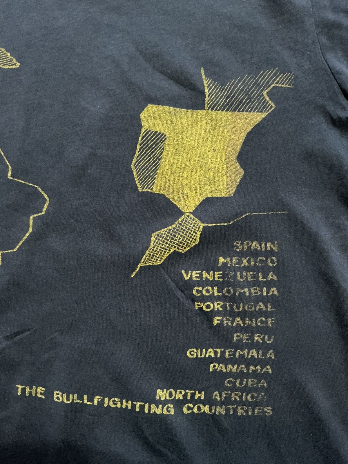Ever Ever Brand The Bullfighting Countries Map Graphic T-Shirt Size US XL / EU 56 / 4 - 6 Thumbnail