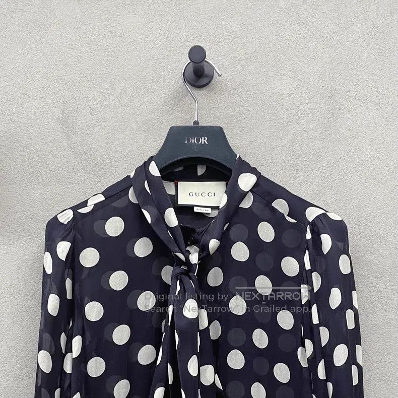 Gucci Gucci Dot chiffon shirt Size XS / US 0-2 / IT 36-38 - 4 Thumbnail