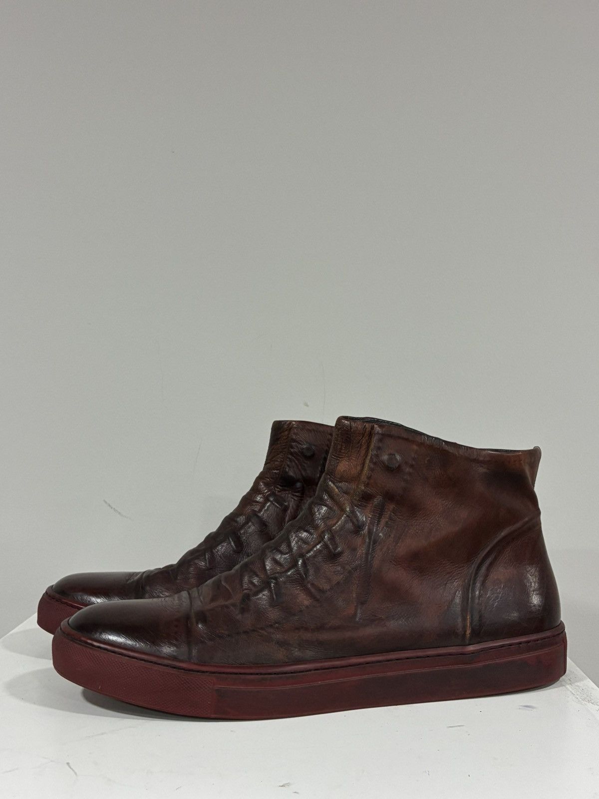 John Varvatos Reed Ghosted High Top Sneaker Size USA 11 or 44 EU Size US 11 / EU 44 - 5 Thumbnail