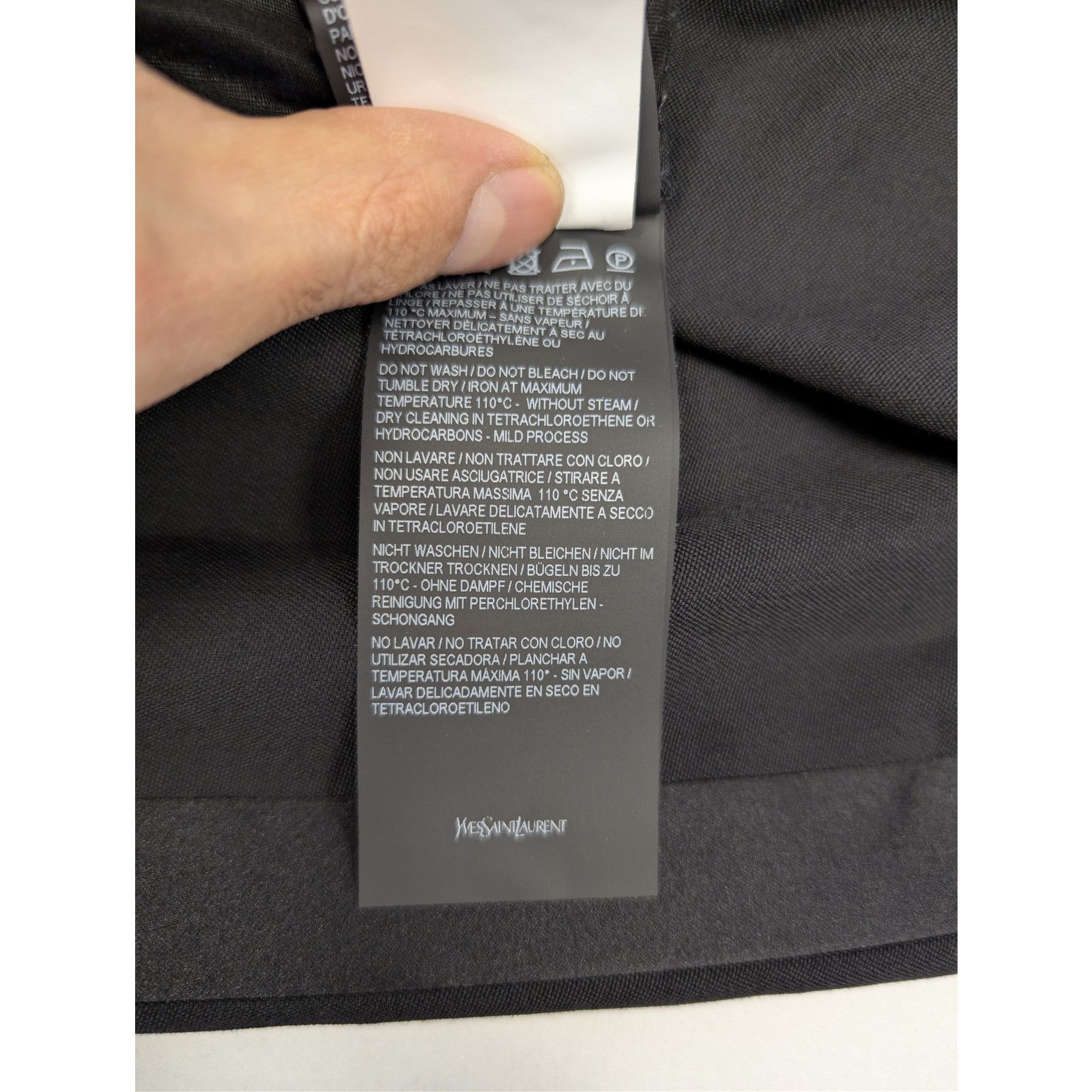 Saint Laurent Paris o1rshd1 Grain De Poudre Organique Pants in Black Size US 36 / EU 52 - 18 Thumbnail