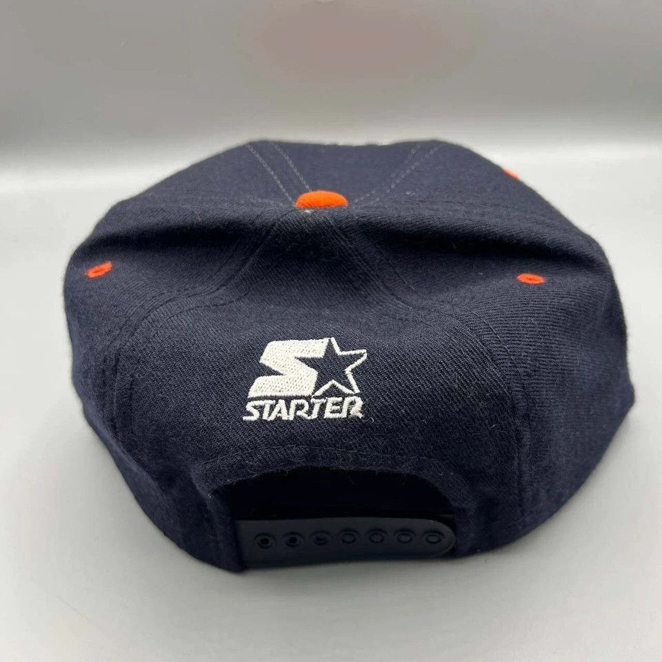 Starter Illinois Fighting Illini Hat Men Starter Tri Power Snap Back Size ONE SIZE - 5 Thumbnail