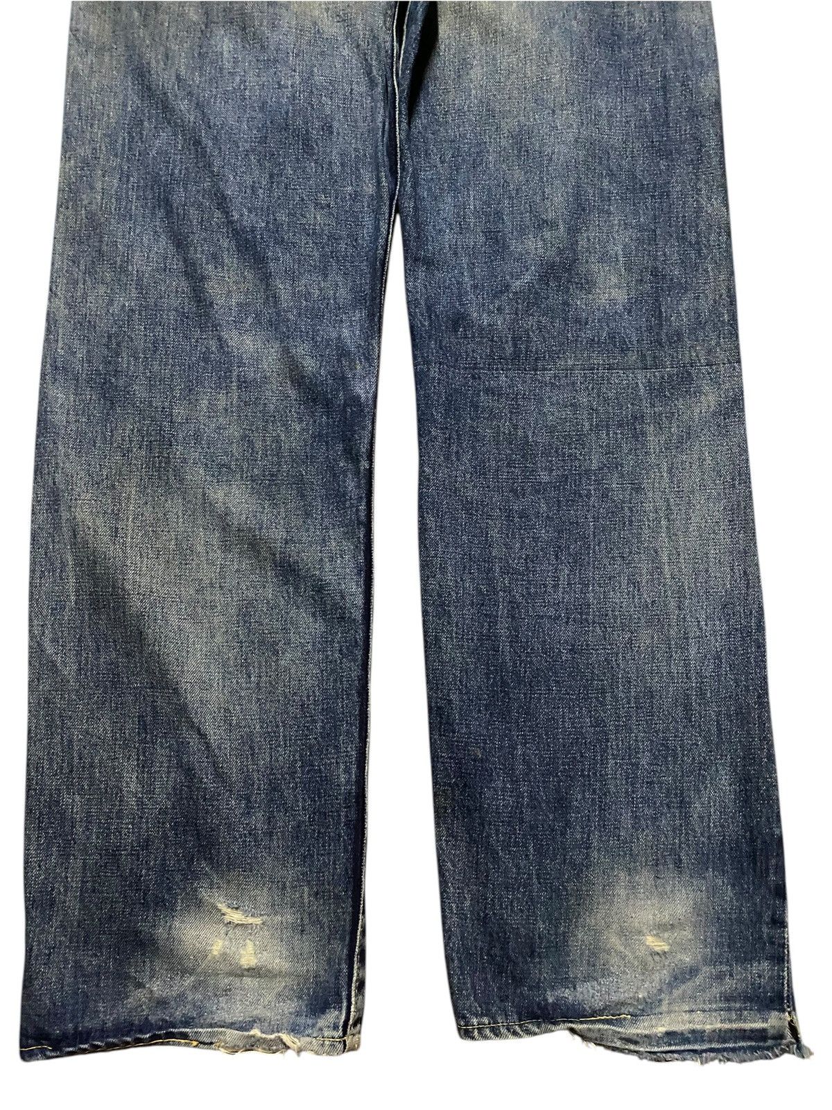 Denime Vintage Denime Selvedge Mud Wash Distressed Loose Jeans Size US 30 / EU 46 - 6 Thumbnail