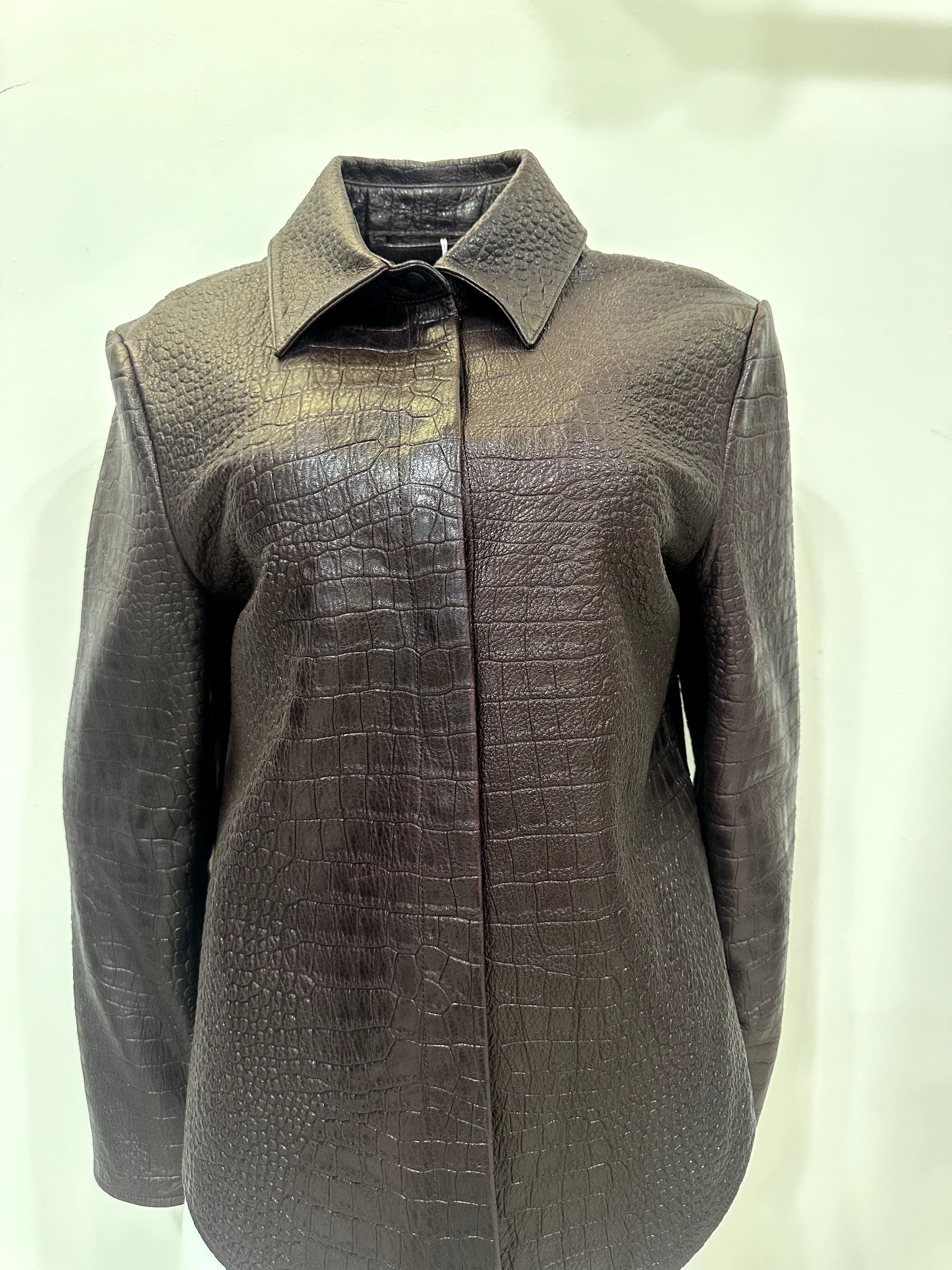 Acne Studios Acne Studios Leather Shirt Jacket Size XS / US 0-2 / IT 36-38 - 6 Thumbnail