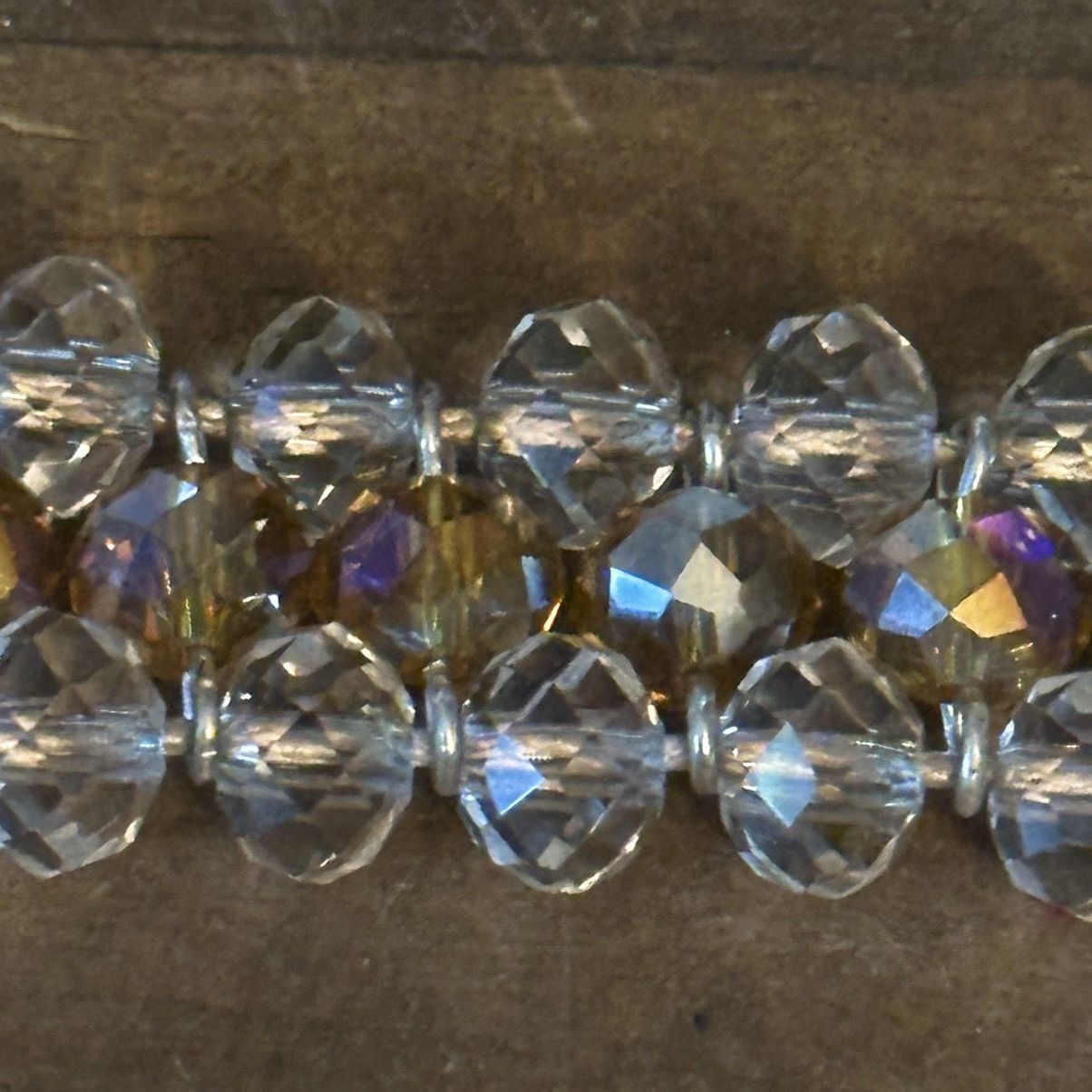 Other Avon multi strand clear topaz glass bead adjustable bracelet Size ONE SIZE - 3 Thumbnail