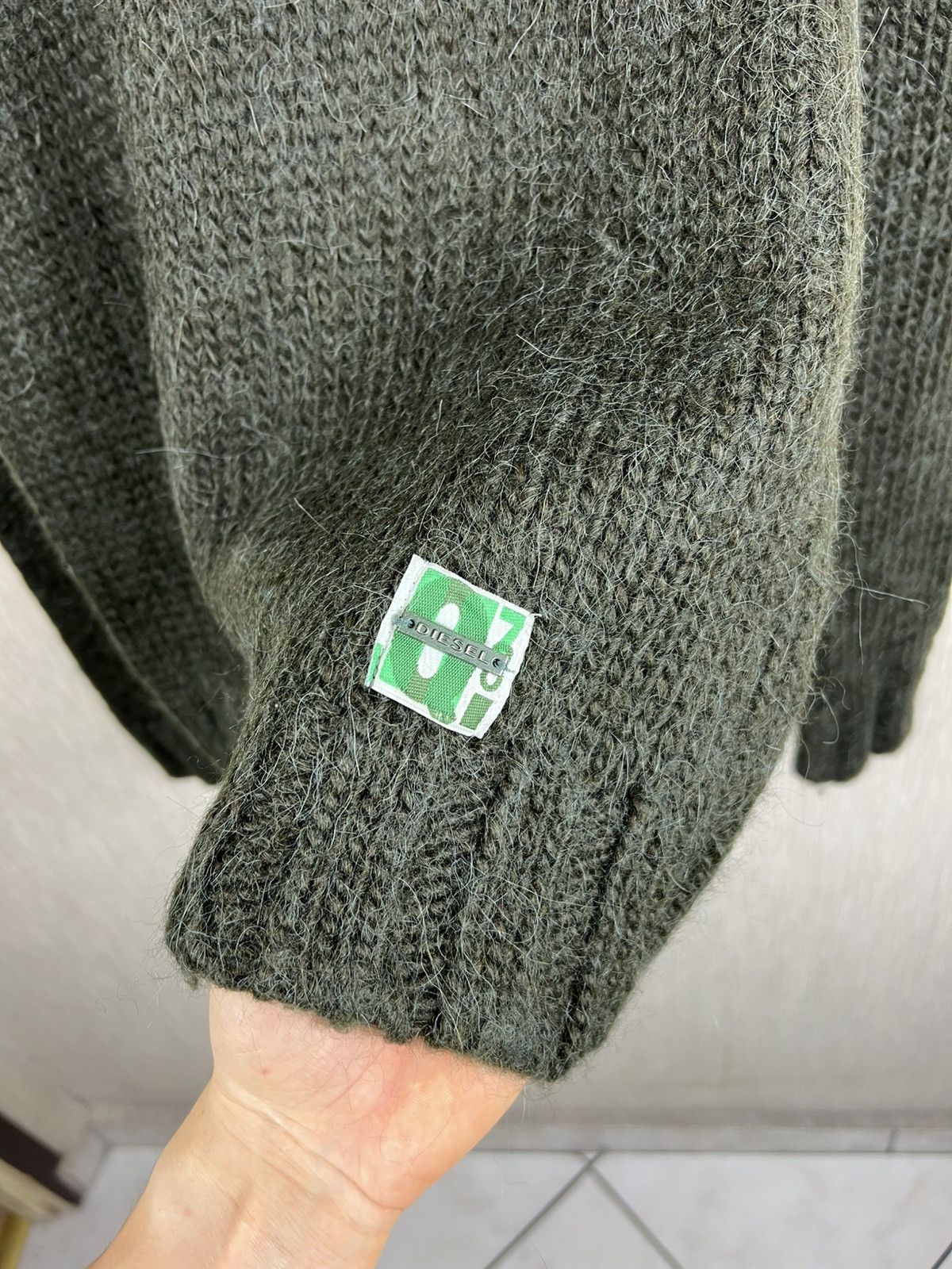 Diesel Vintage Diesel heavy wool alpaca turtleneck sweater gothic Size US M / EU 48-50 / 2 - 14 Thumbnail