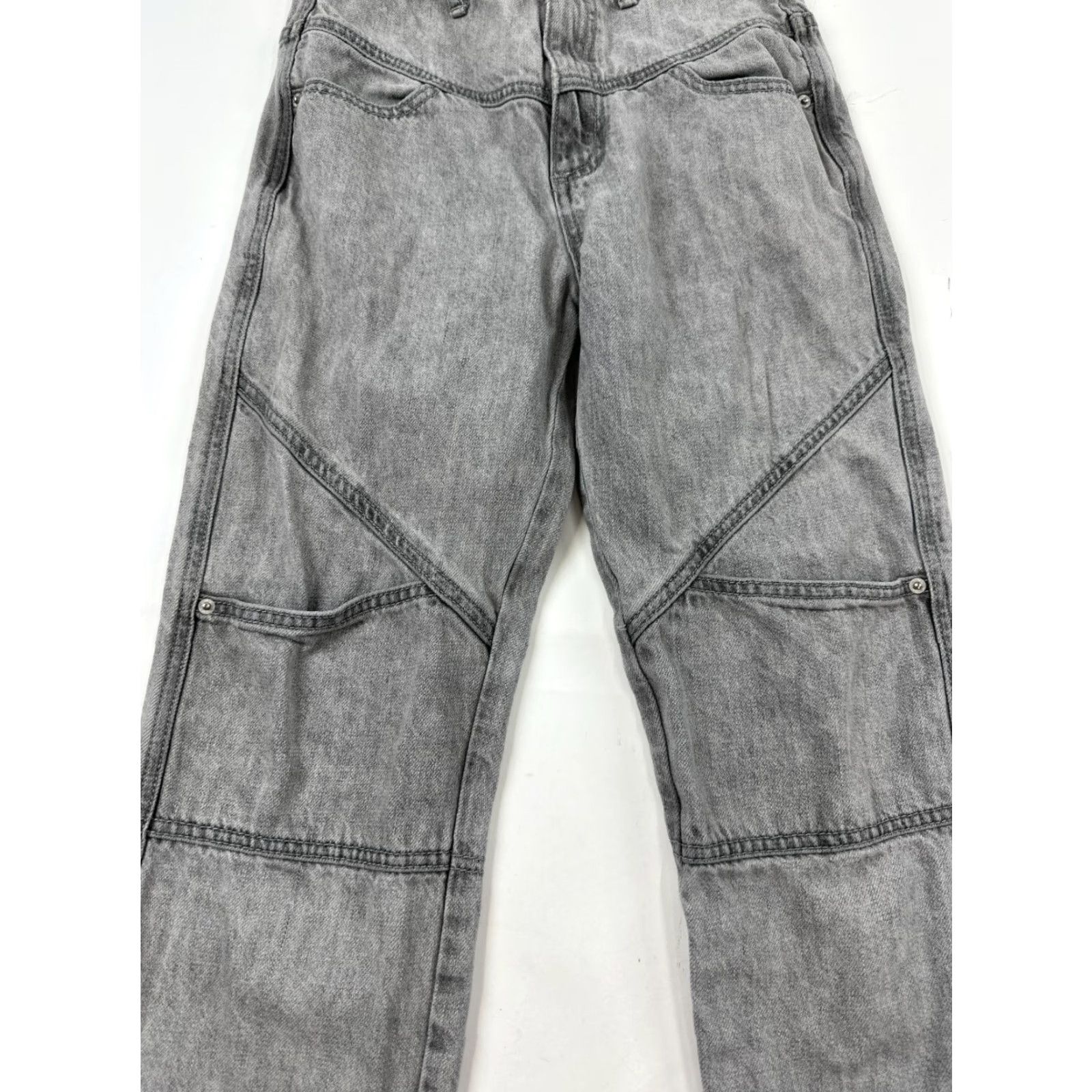 Bdg BDG Jeans Womens 24 Gray Acid Wash Balloon Mom High Waist Retro Urban Denim 5-Pocket Womens Size 42" / US 20 - 3 Thumbnail