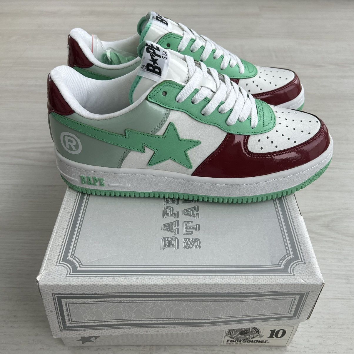 Bape VERY RARE OG 2009 A BATHING APE SENDAI EXCLUSIVE BAPESTA Size US 10 / EU 43 - 4 Thumbnail