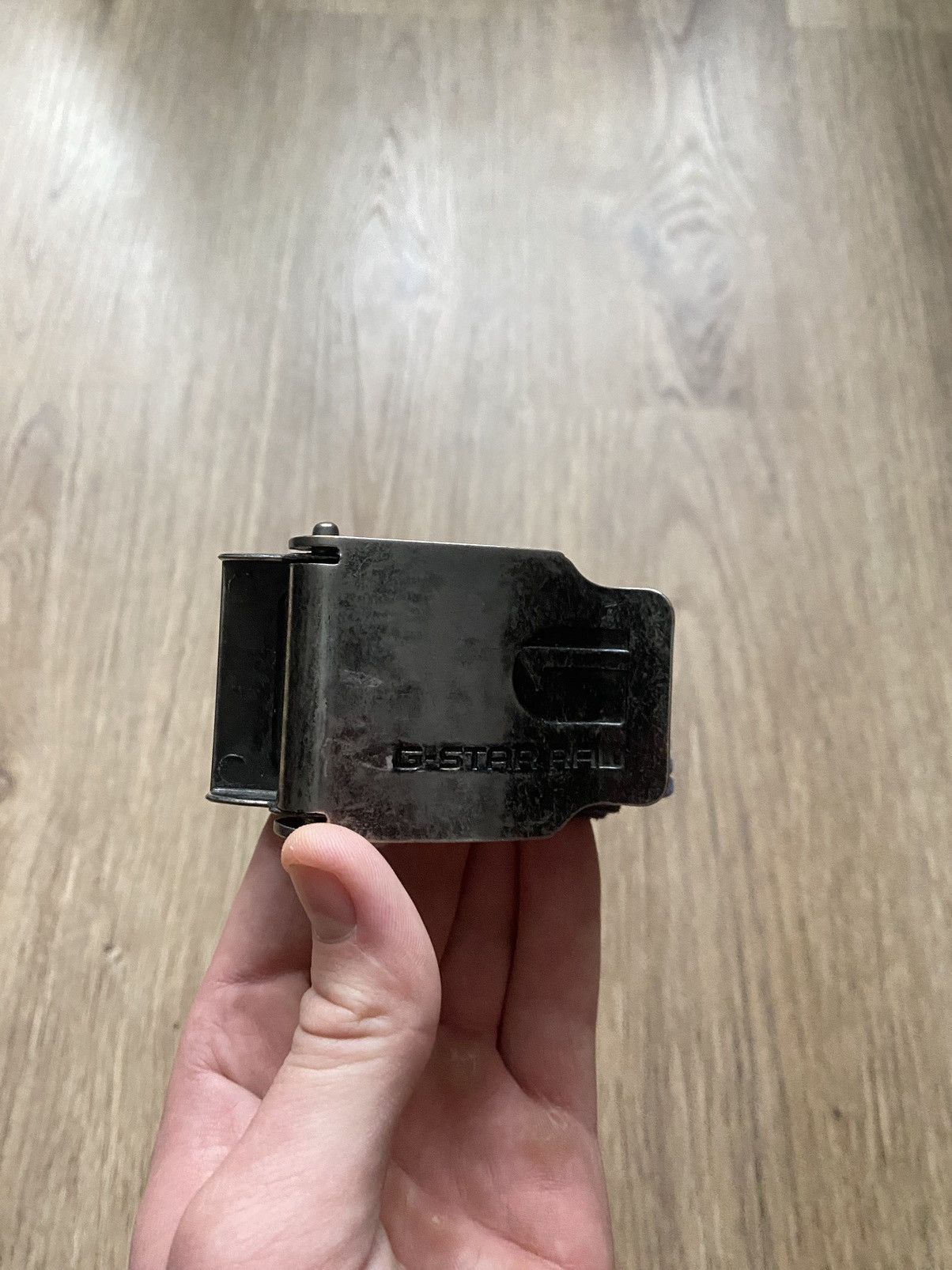 G-Star × Vintage Vintage Y2K G-Star Raw multi Logo Belt metal buckle Size ONE SIZE - 3 Thumbnail
