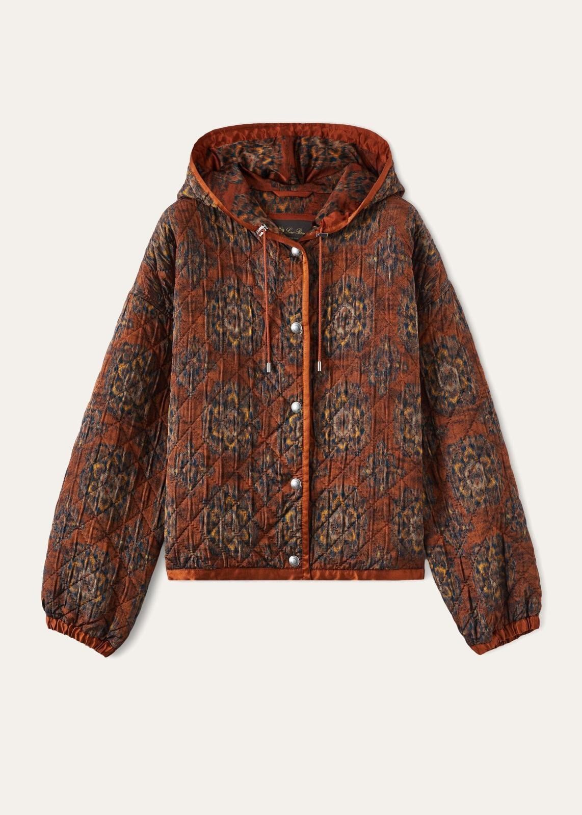 o1srvl11e0824 Julem Cashmere Bomber Jacket in Multicolor