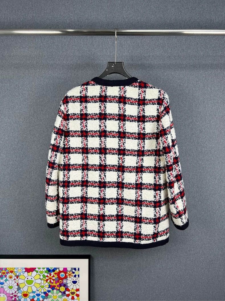 Gucci Gucci Tweed coat with plaid 2503-Nextarrow Size S / US 4 / IT 40 - 2 Thumbnail
