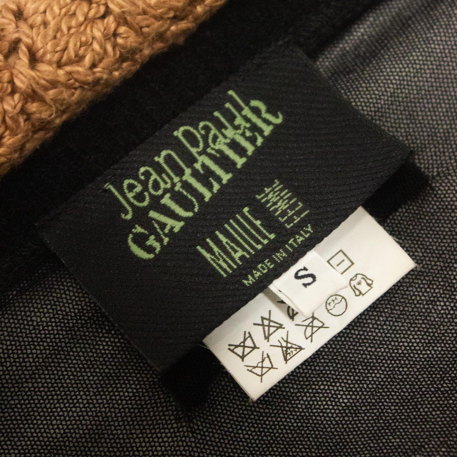Jean Paul Gaultier Jean Paul Gaultier 90s Top: Black Nylon Mohair Sleeve (S) Size S / US 4 / IT 40 - 5 Thumbnail