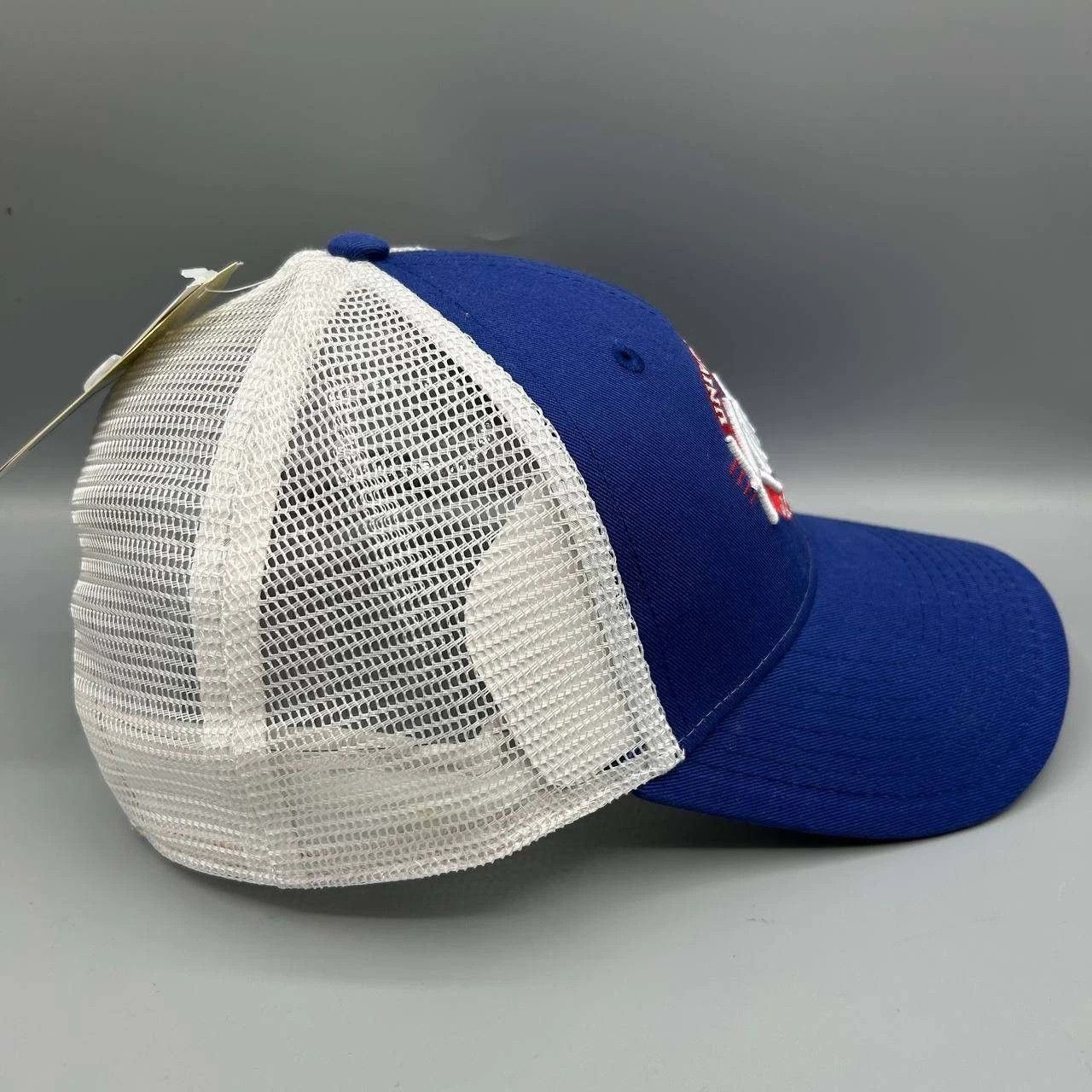 The Game Vintage Kansas Jayhawks Trucker Hat Men NCAA Snap Back Cap Size ONE SIZE - 2 Thumbnail