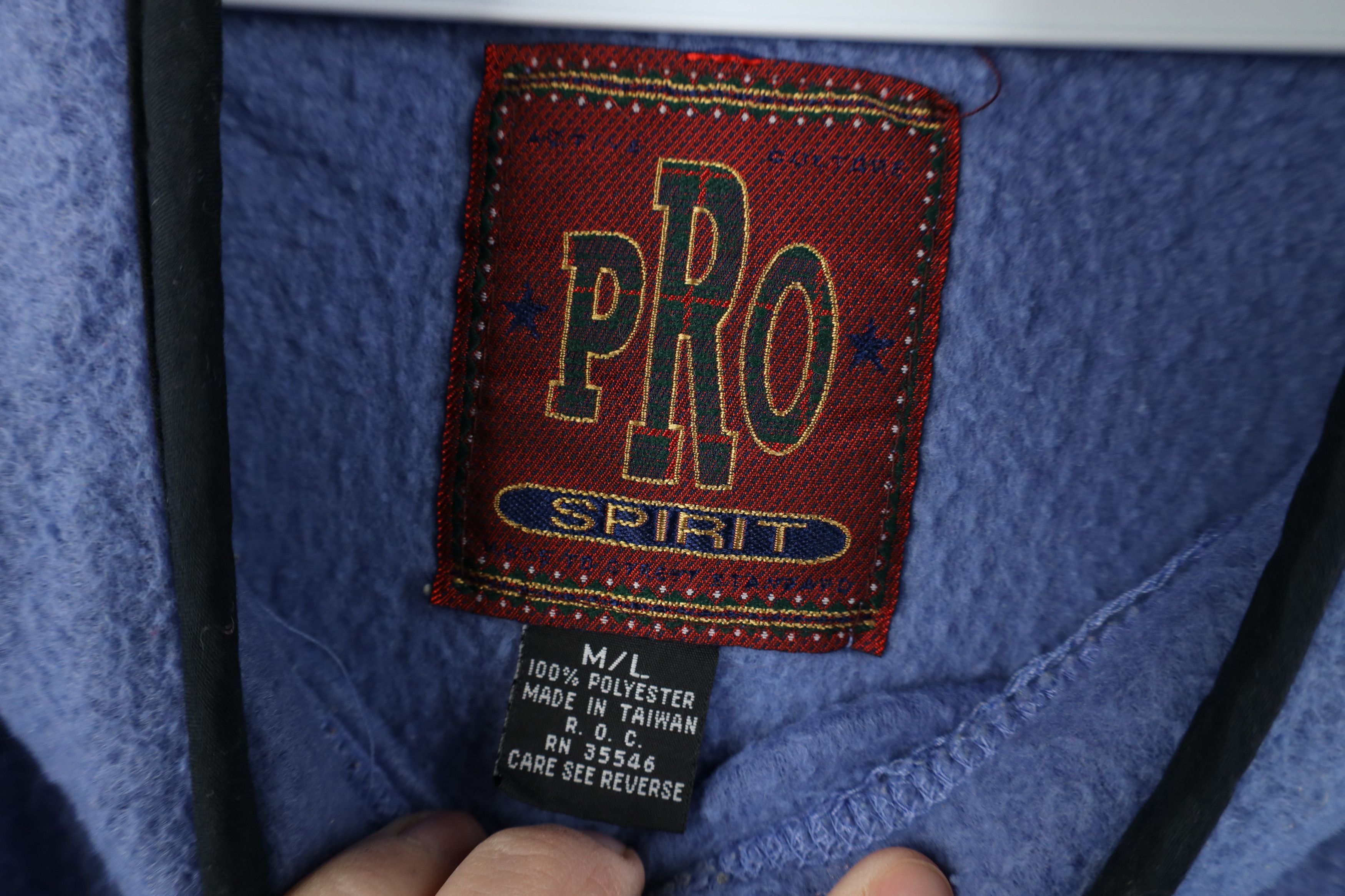 Vintage Vintage 90s Pro Spirit Babydoll Fleece Mock Neck Sweater Size M / US 6-8 / IT 42-44 - 11 Thumbnail
