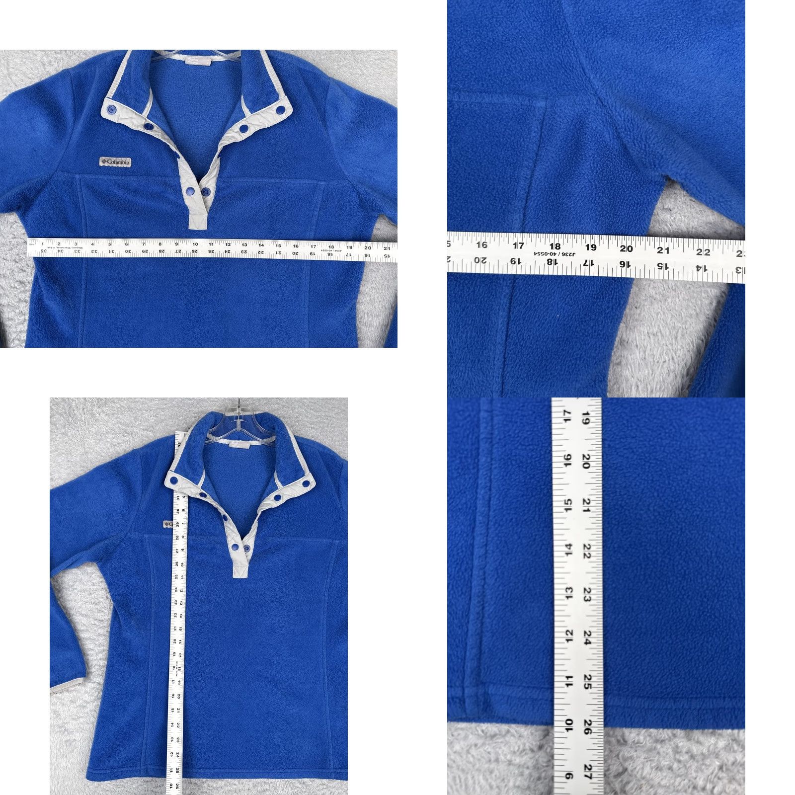 Vintage Columbia Sweater Womens Large Blue Quarter Snap Fleece Pullover Outdoors Size L / US 10 / IT 46 - 8 Thumbnail