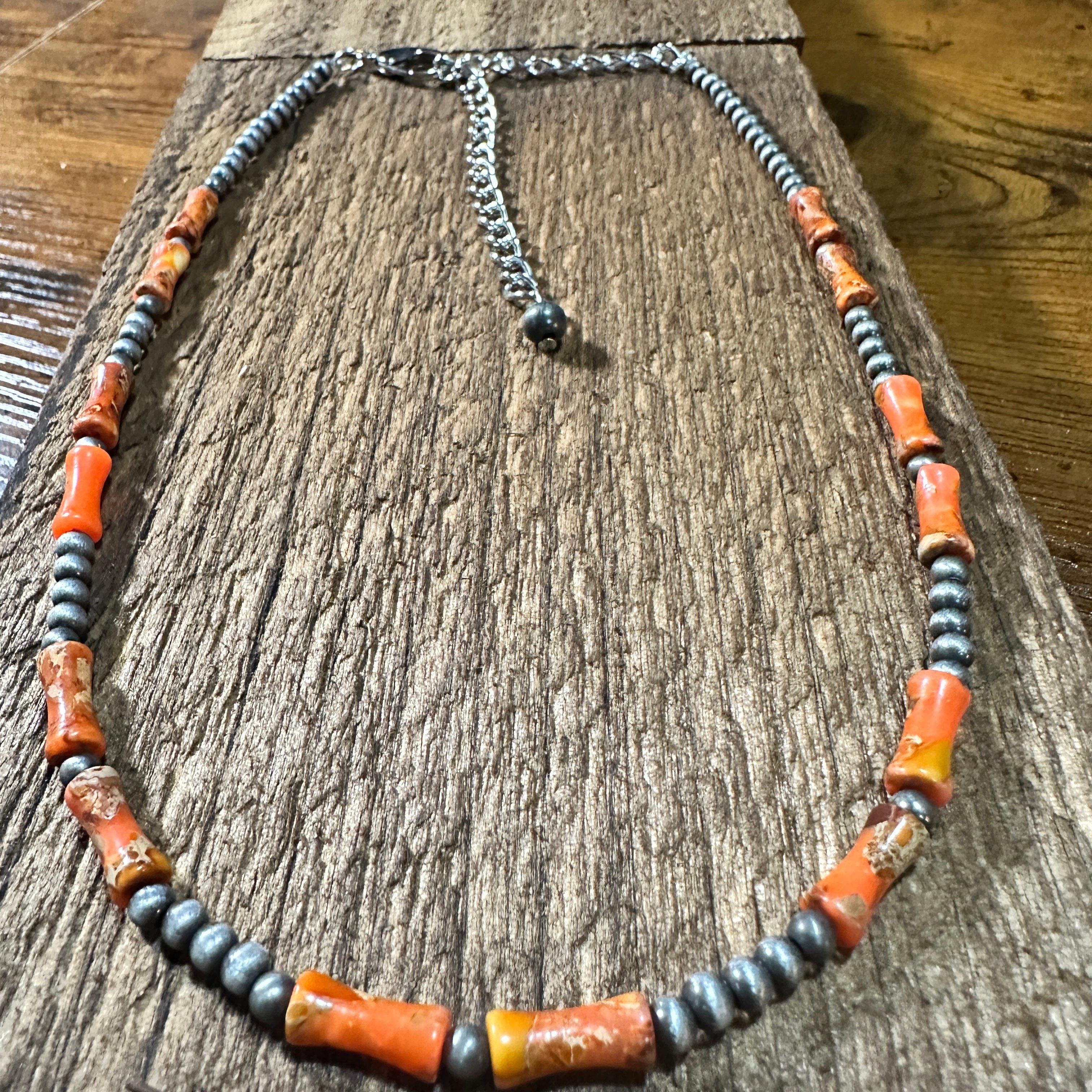 Other Handmade Navajo Bead Gemstone Necklace 738992 16 Inches Size ONE SIZE - 3 Thumbnail
