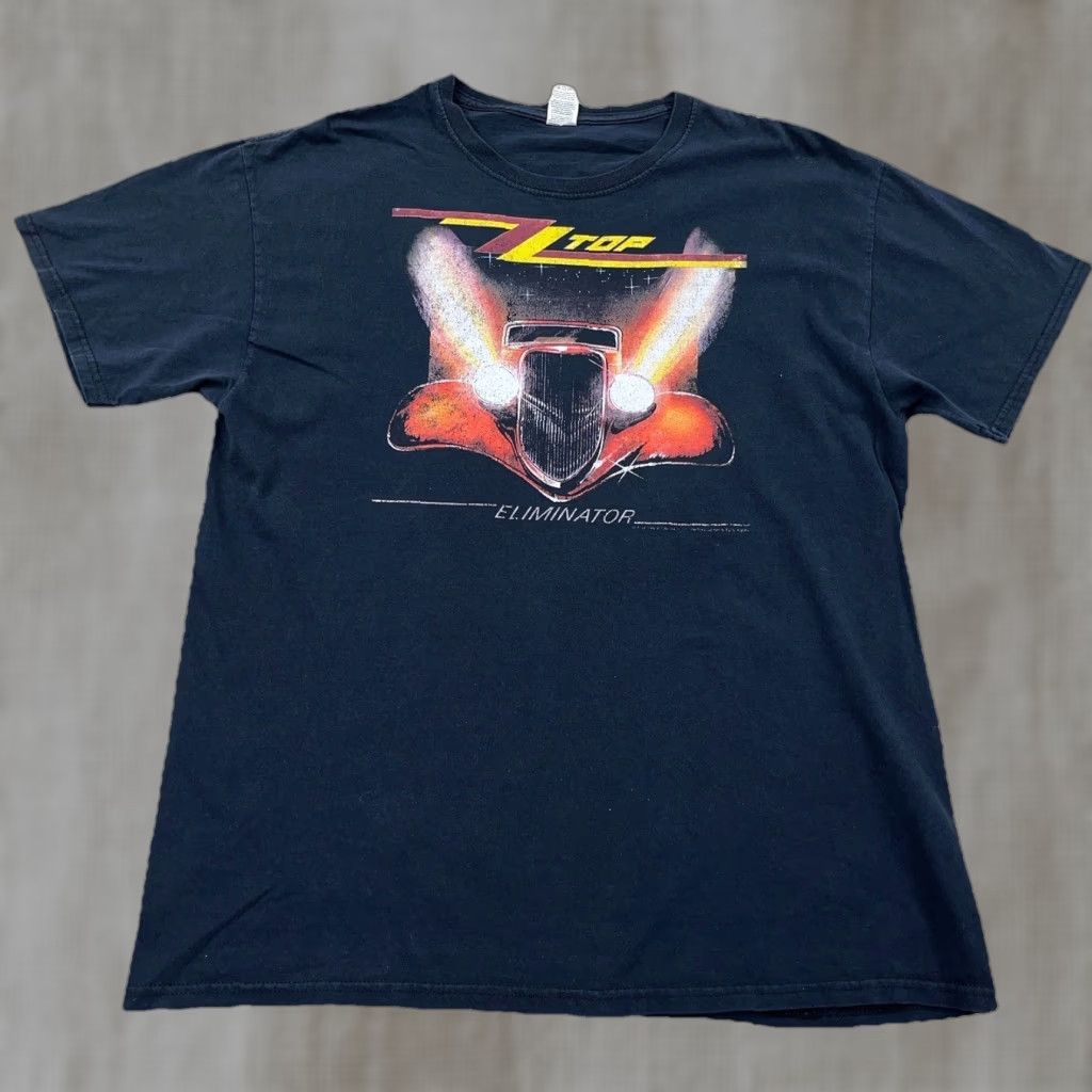 Vintage Vintage ZZ Top Eliminator Shrt Men Large Black Band Tee Classic Rock Music Y2K Shirt Size US L / EU 52-54 / 3 - 1 Thumbnail