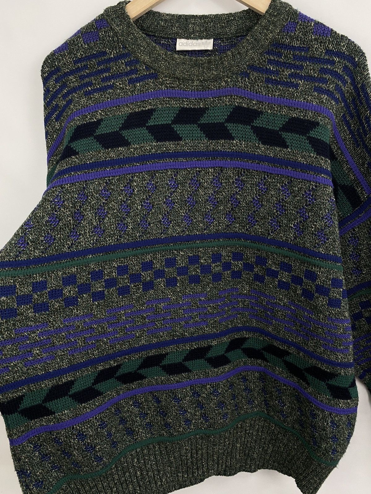 Adidas 🇺🇸 Vintage 90s Y2K Adidas Sweaters Retro balenciaga Style Size US XL / EU 56 / 4 - 2 Thumbnail