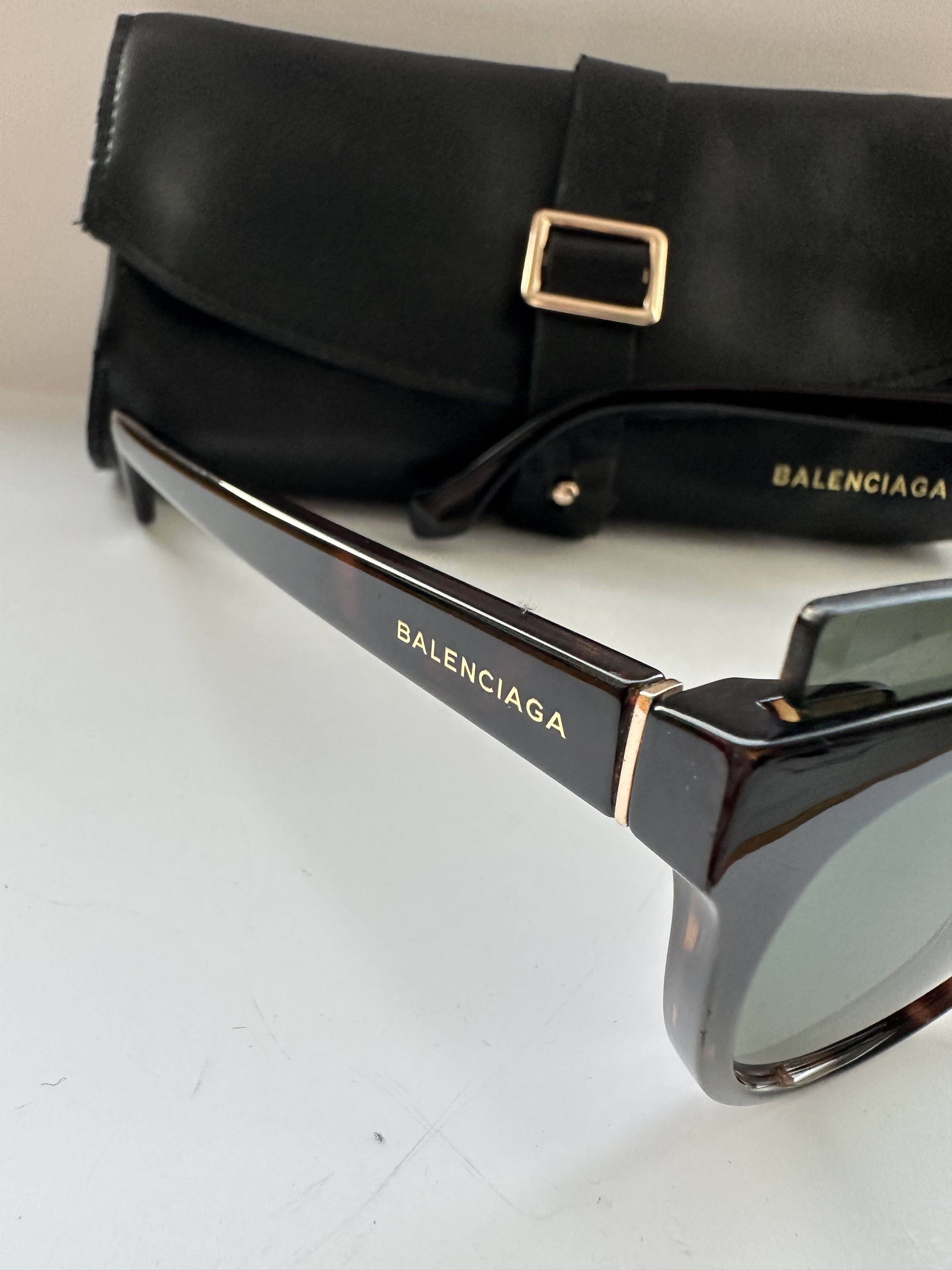 Balenciaga Balenciaga BA94 52N Black/Brown Sunglasses Size ONE SIZE - 4 Thumbnail