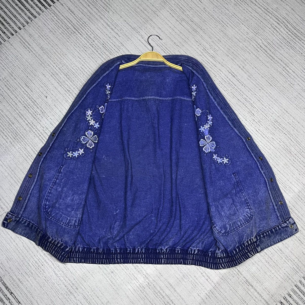 If Six Was Nine Japanese Brand Jean Danime Jacket Embroidery Floral Design Size US L / EU 52-54 / 3 - 4 Thumbnail
