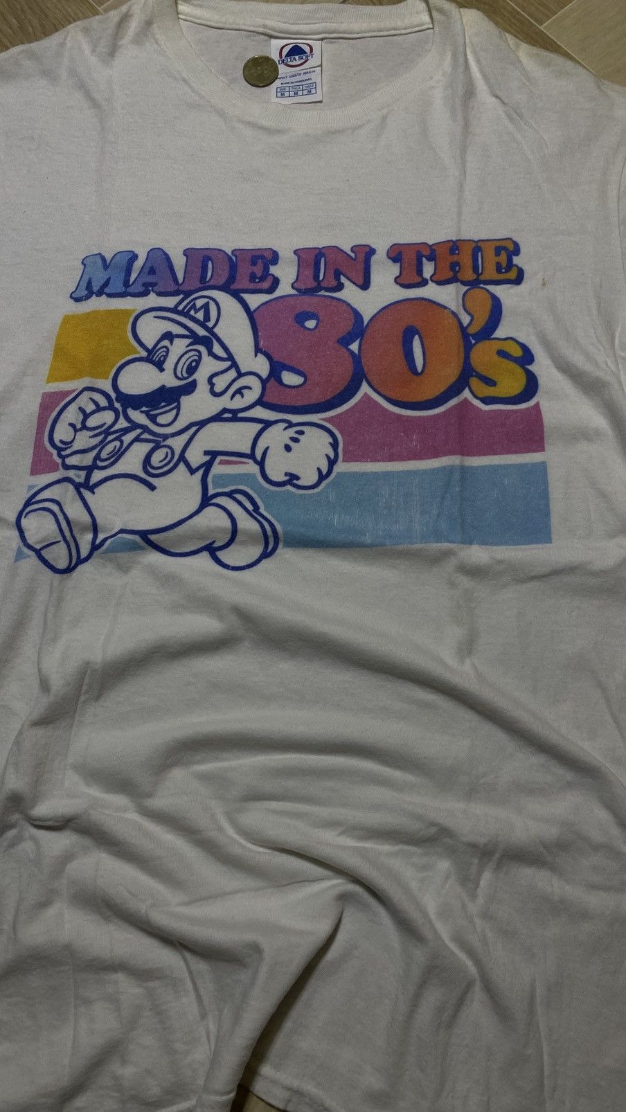 Delta × Vintage Mario - Made In The 80's Tee Size US M / EU 48-50 / 2 - 3 Thumbnail