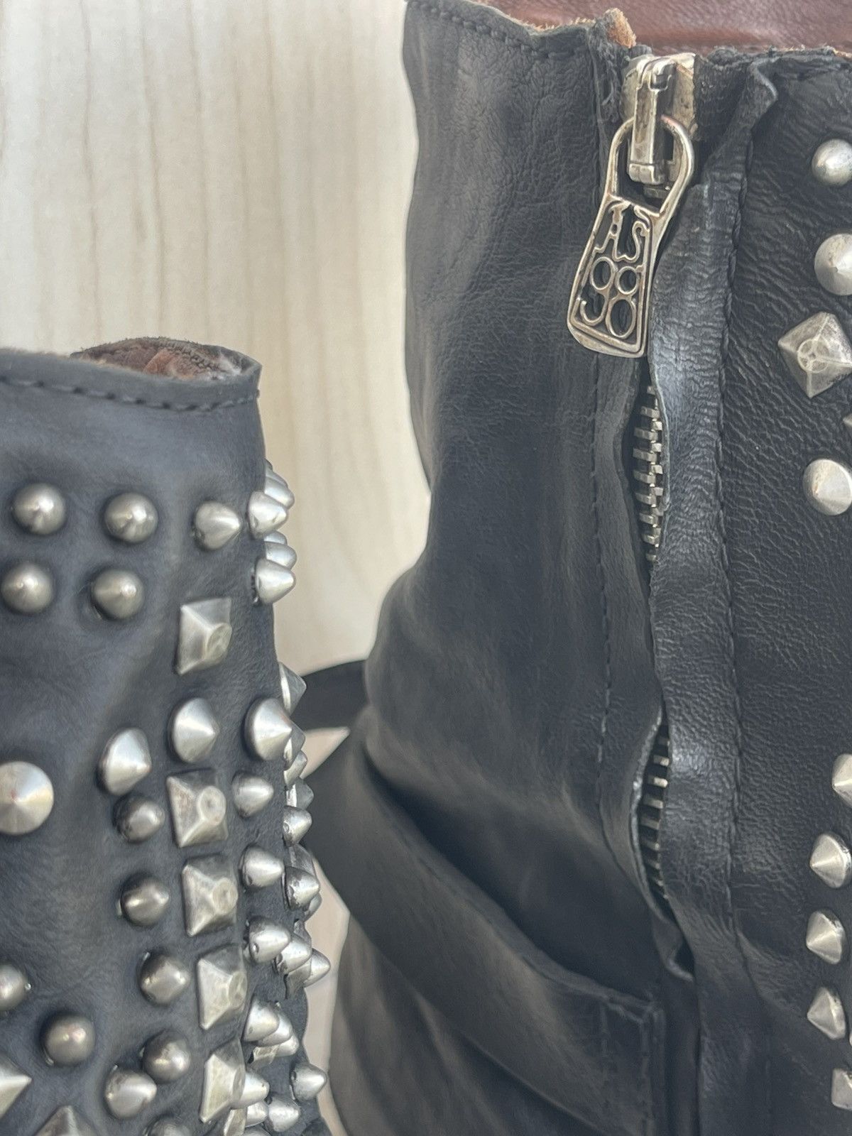 A.S.98 ANKLE BOOTS SABEY zip boot like kmrii and guidi Size US 7 / EU 40 - 5 Thumbnail