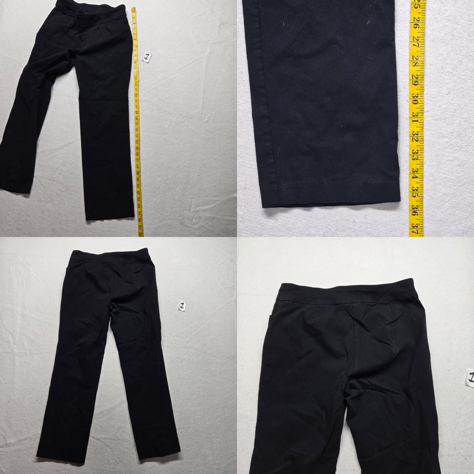 Vintage Time And Tru Pants Dress Pants Elastic Waist Black Adult Womens PM Petite Medium 30in Inseam 28in Womens Pants Size 32" / US 10 / IT 46 - 8 Thumbnail