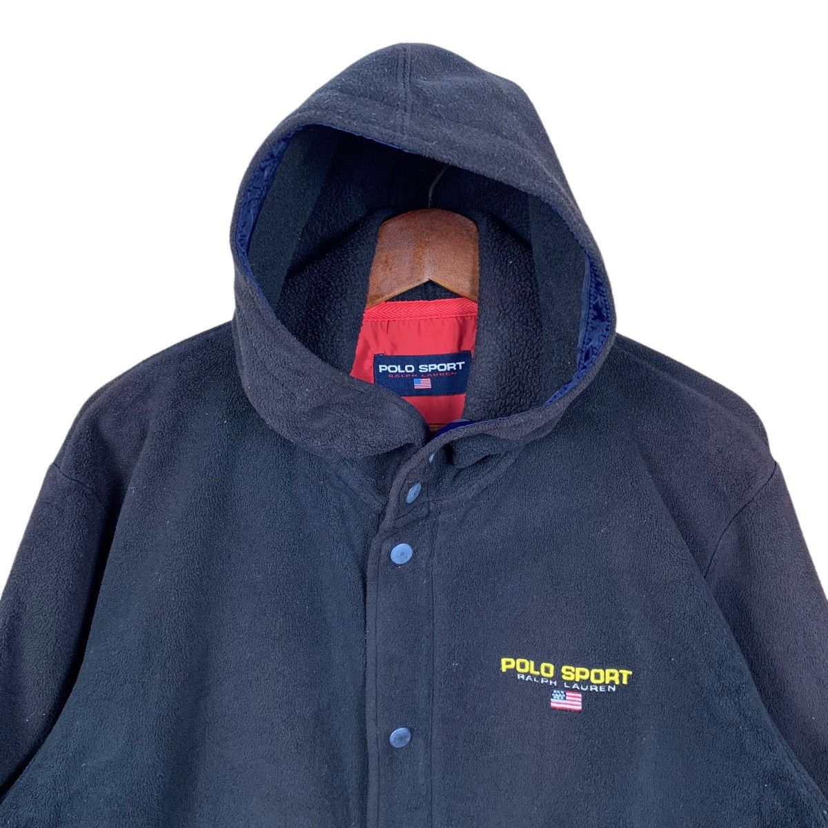 Polo Ralph Lauren × Ralph Lauren × Vintage Vintage Polo Sport Ralph Lauren Hoodie Fleece Jacket Size US M / EU 48-50 / 2 - 2 Thumbnail