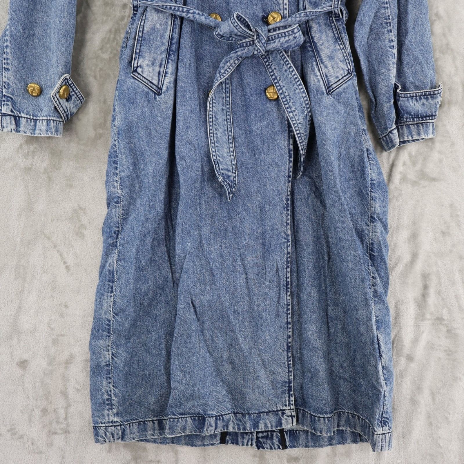 Rag & Bone Rag & Bone Featherweight Alora Trench Coat Womens M Blue Size M / US 6-8 / IT 42-44 - 10 Thumbnail