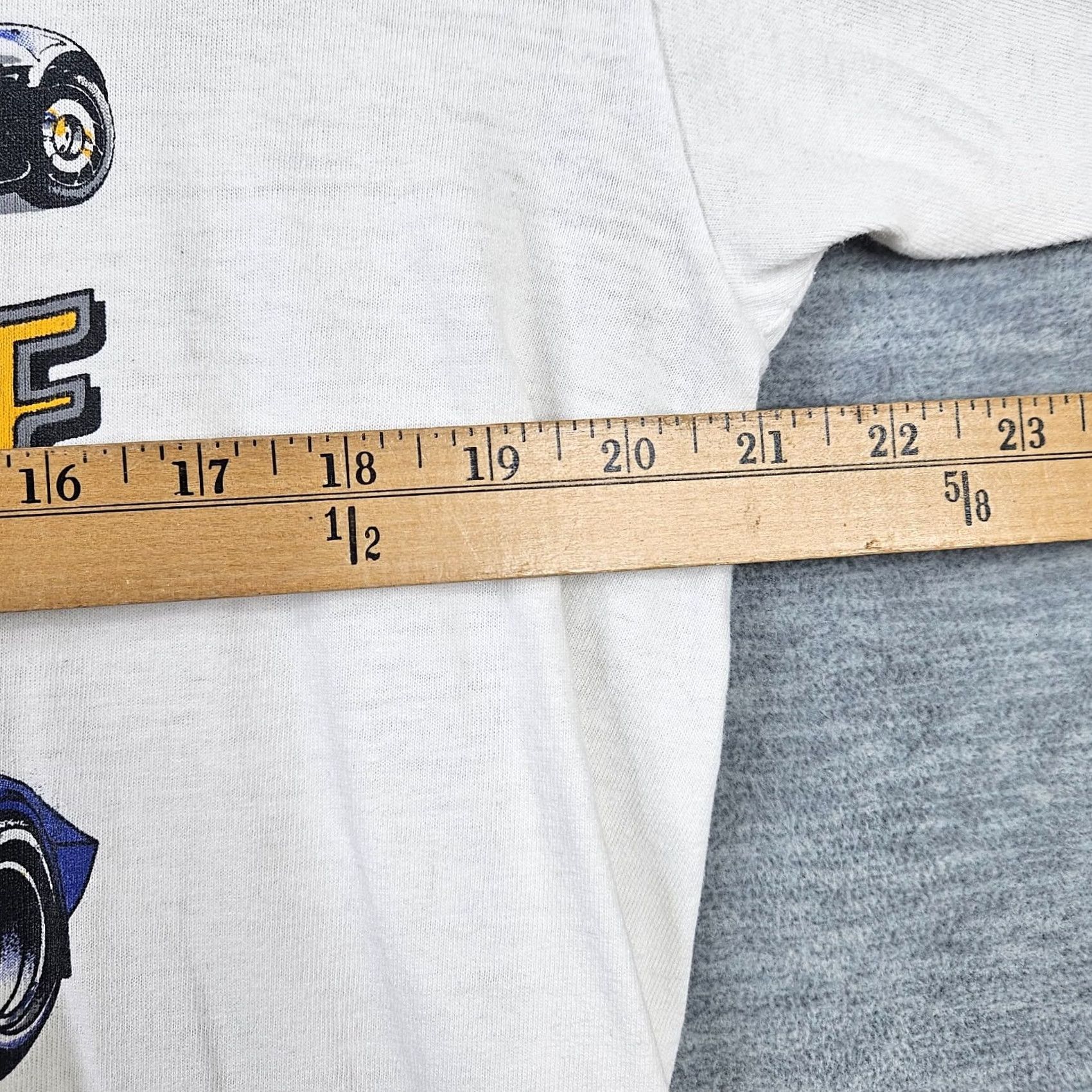 Vintage VINTAGE Chevrolet Corvette Racing Graphic Tee Shirt XL White Men Size US XL / EU 56 / 4 - 3 Thumbnail