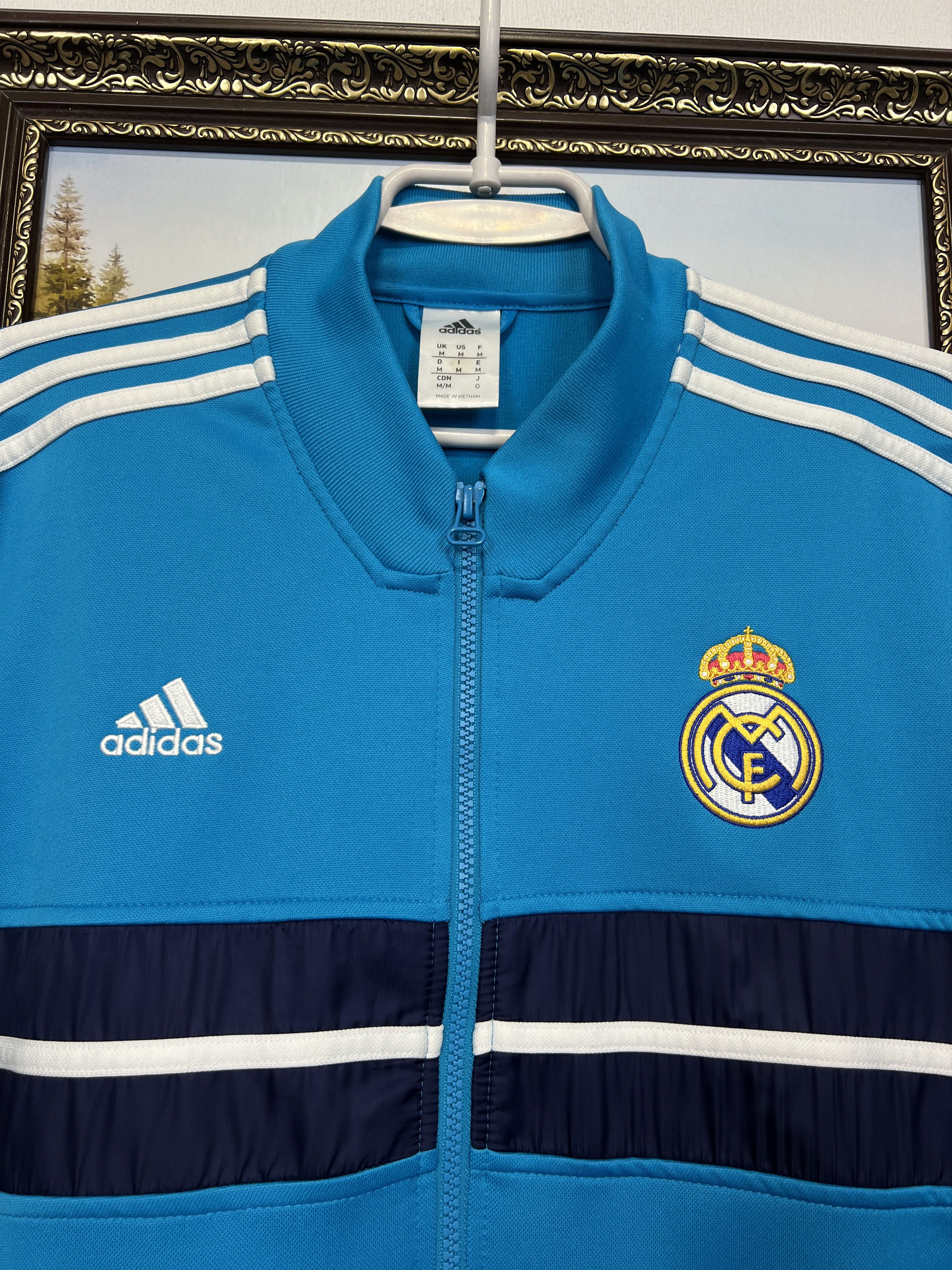 Adidas Vintage Adidas Real Madrid Football Jacket Soccer Track Top Size US M / EU 48-50 / 2 - 3 Thumbnail