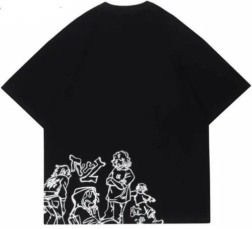 Other Streetwear Funny Anime Cartoon Graphic Oversized T-Shirt y2k Size US L / EU 52-54 / 3 - 3 Thumbnail