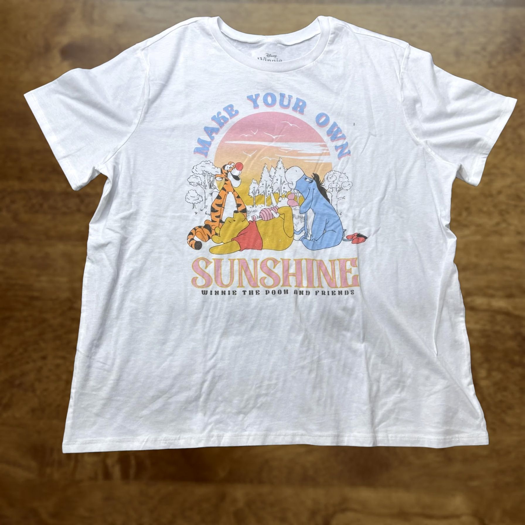 Disney Disney Winnie The Pooh Shirt Mens 3XL White Make Your Own Sunshine Tee T-Shirt Size US XXL / EU 58 / 5 - 1 Thumbnail