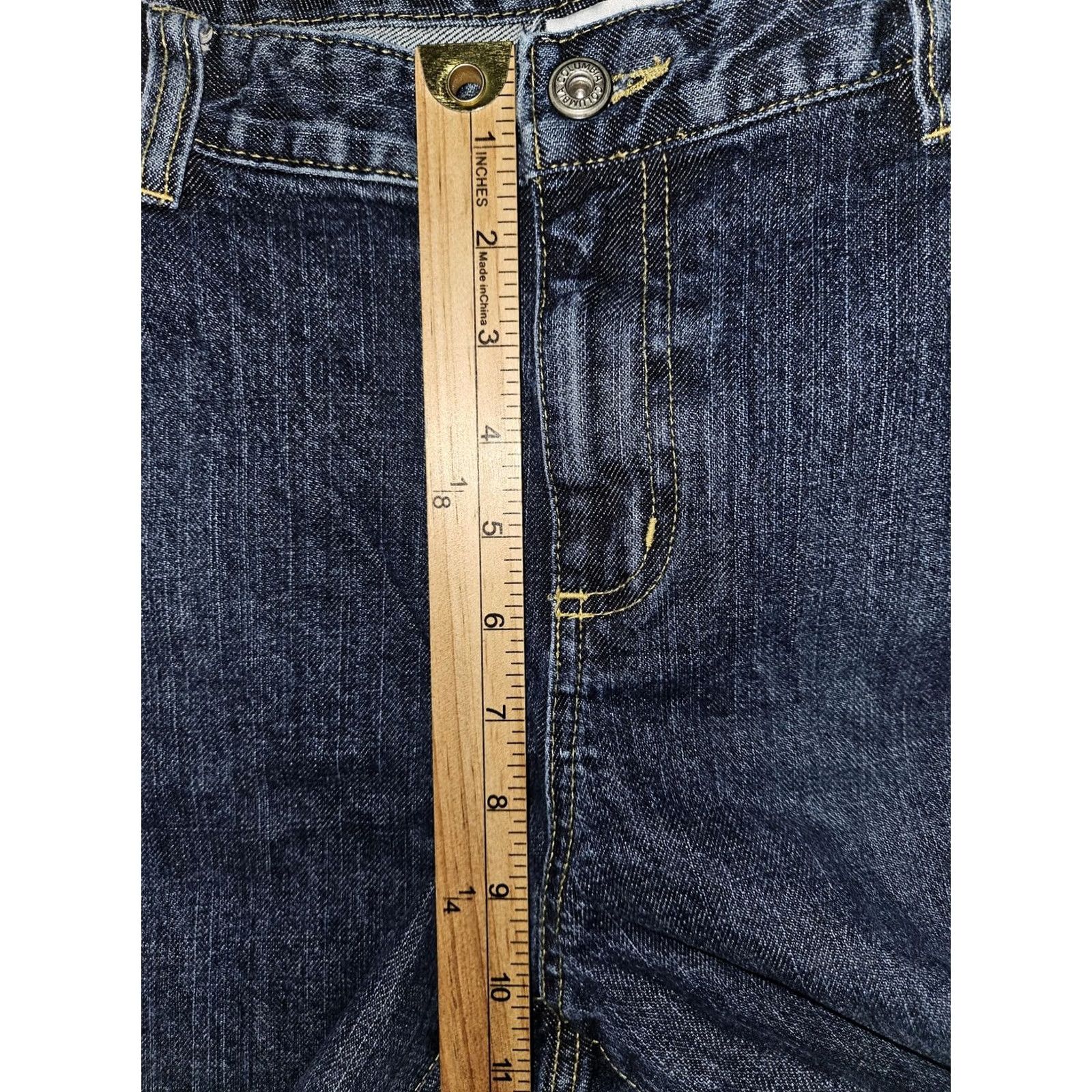 Denime Columbia Jeans Womens 18 Blue Denim Authentic Straight Leg Stretch 5-Pocket Size 38" / US 16 / IT 52 - 6 Thumbnail