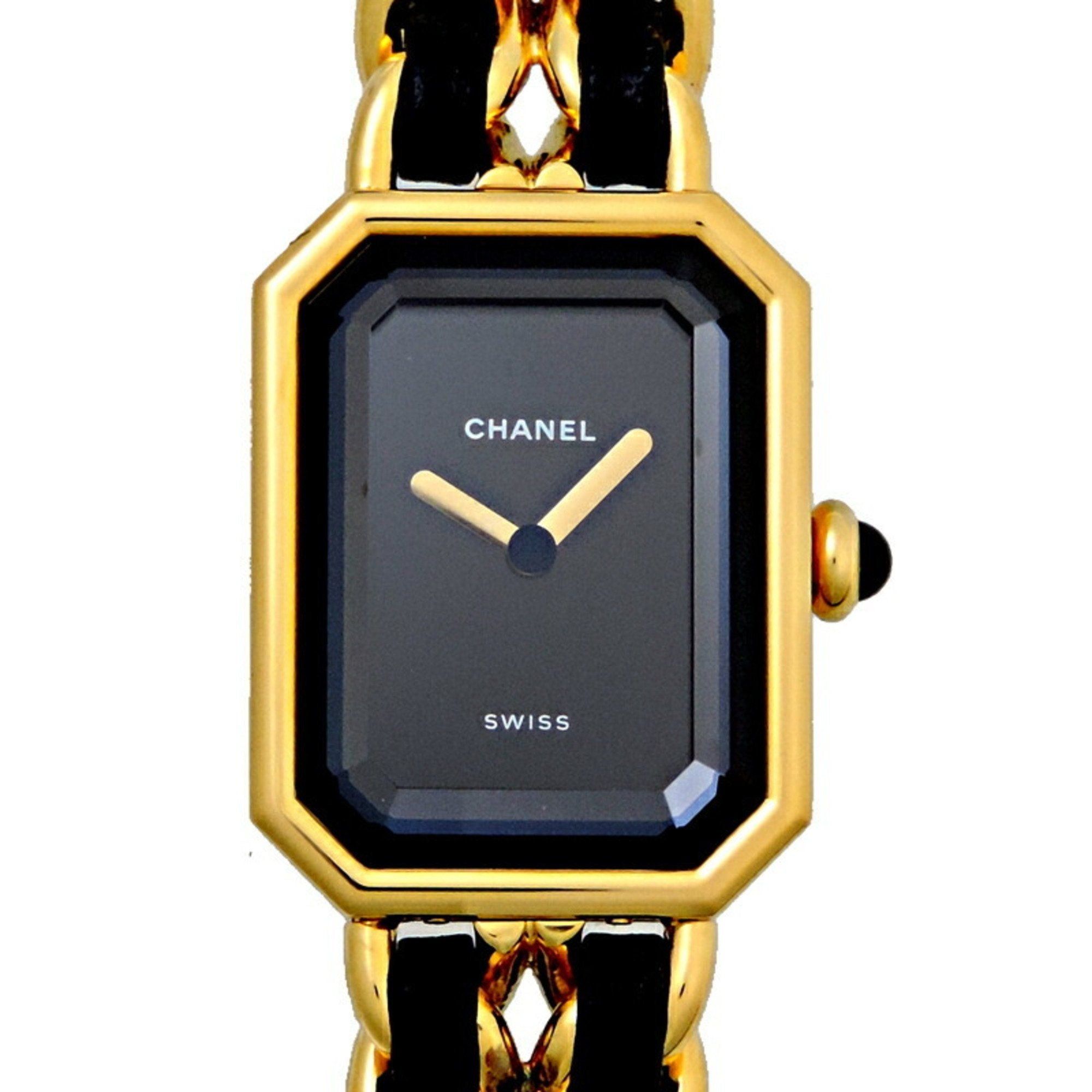 image of Chanel Premiere M Ladies Watch H0001 in Black, Women's