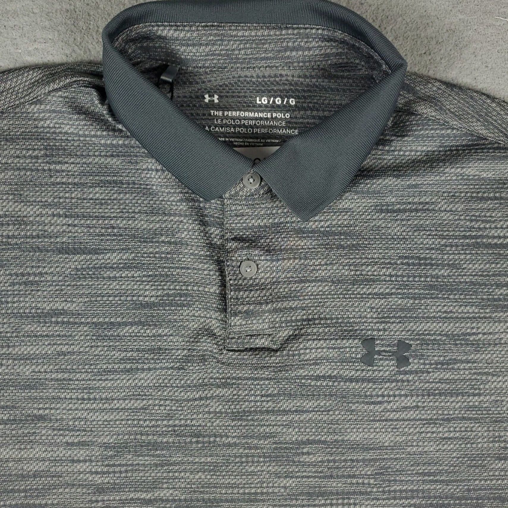 Under Armour Under Armour Polo Shirt Mens Large Gray Golf Casual Short Sleeve Polo Size US L / EU 52-54 / 3 - 2 Thumbnail