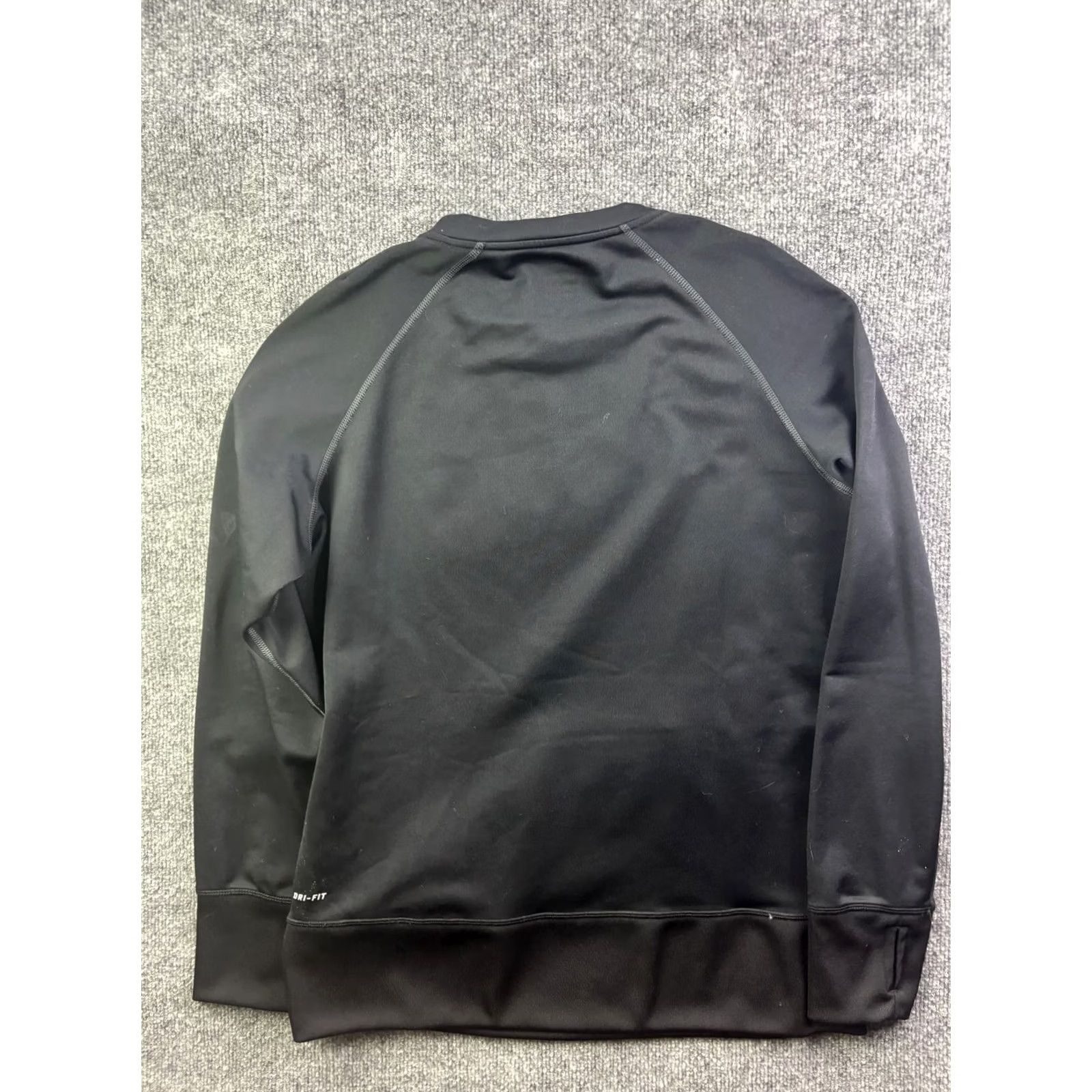 Nike Nike Sweatshirt Mens XL Black Dri-FIT Crewneck Pullover Kangaroo Pocket Athletic Size US XL / EU 56 / 4 - 8 Thumbnail