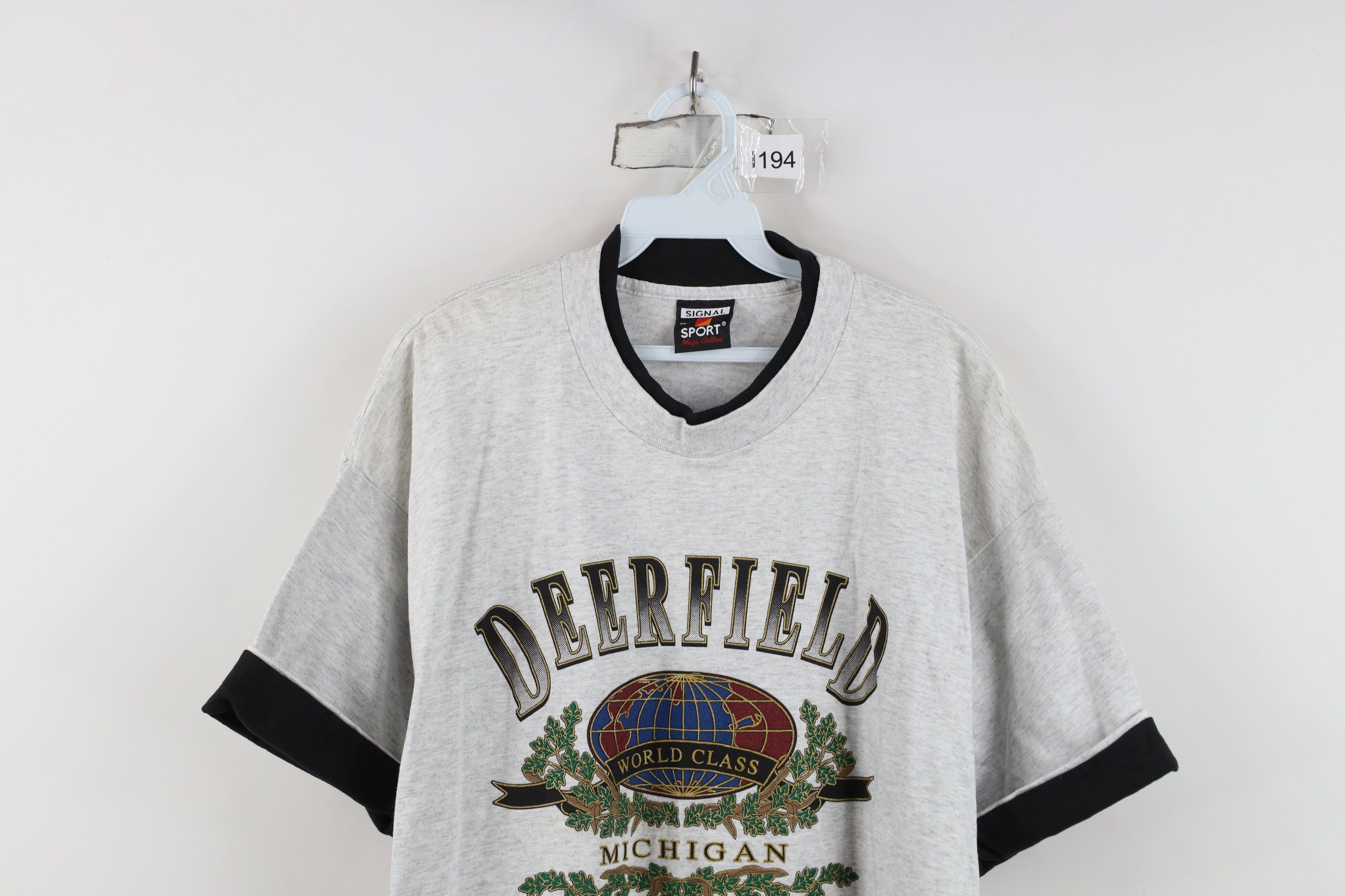 Vintage Vintage 90s Streetwear Michigan Layered T-Shirt USA Size US XL / EU 56 / 4 - 2 Thumbnail