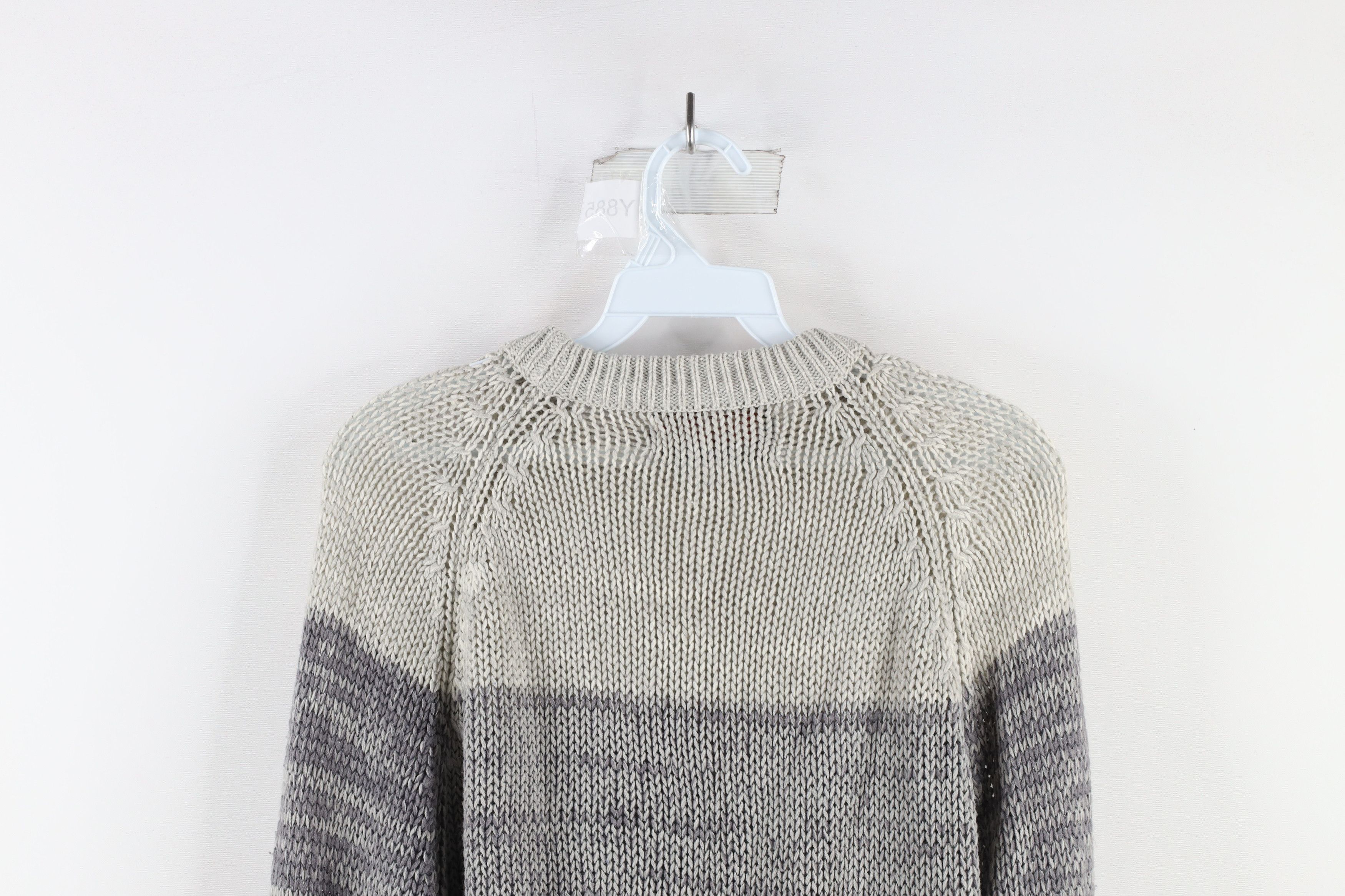 Vintage Vintage 70s Streetwear Ribbed Cable Knit Crewneck Sweater Size US XL / EU 56 / 4 - 8 Thumbnail