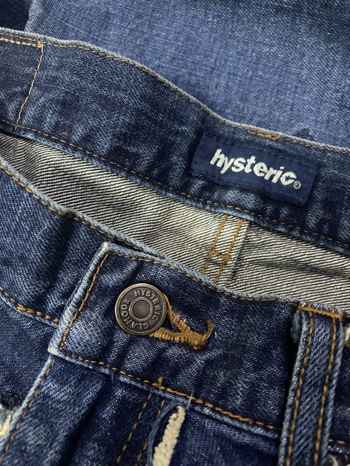 Hysteric Glamour Vintage Hysteric Glamour Patch Asymetrical Flare jeans Size US 32 / EU 48 - 5 Thumbnail