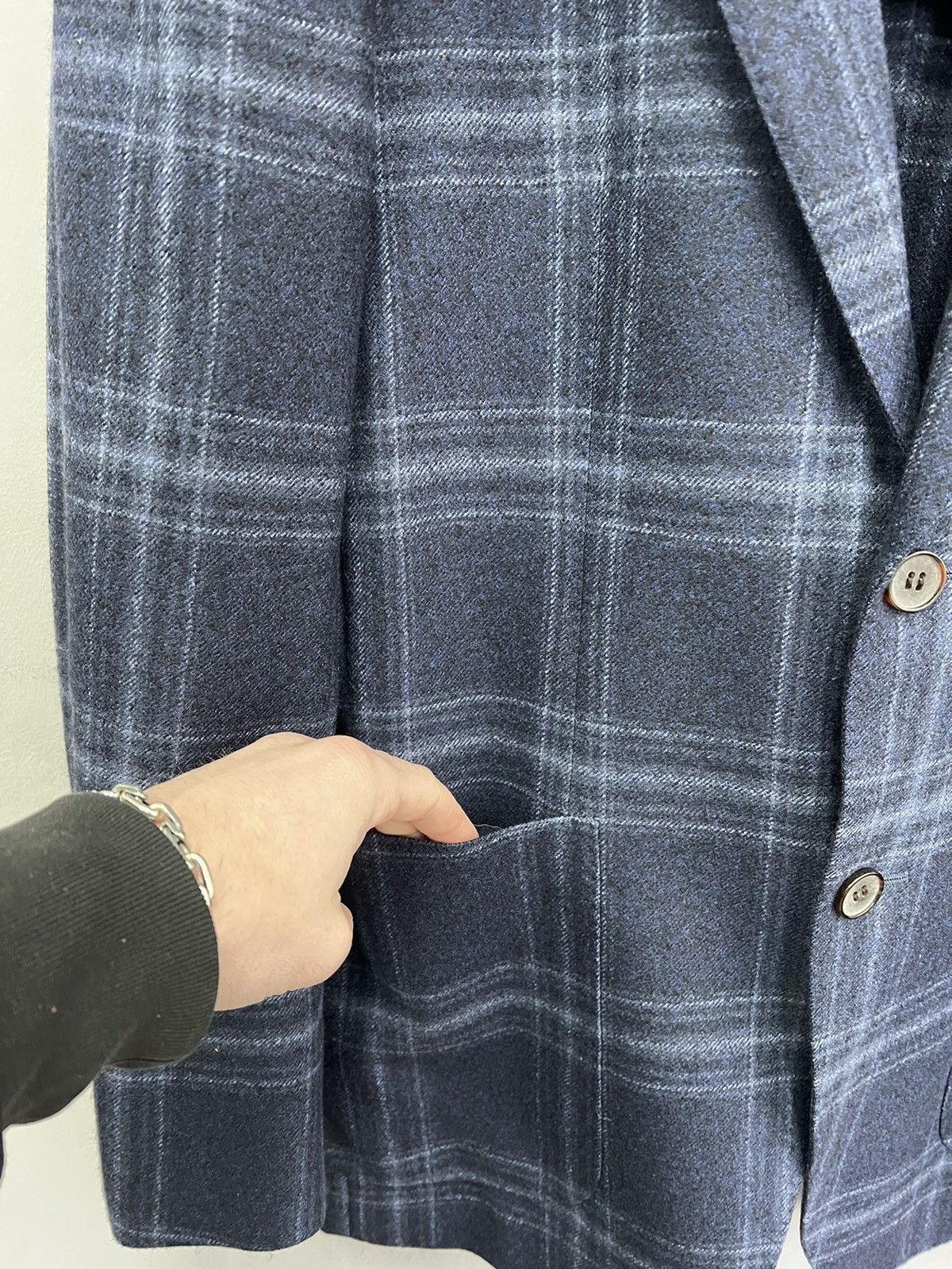 Designer × Suitsupply SUITSUPPLY Blazer Jacket HAVANA HL Navy CHECK Wool EU48 Size 48R - 5 Thumbnail