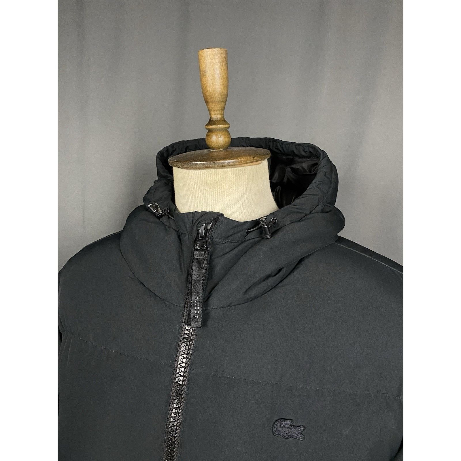 Lacoste Lacoste Big Logo Men's Black Down Insulated Puffer Jacket Si Size US XL / EU 56 / 4 - 6 Thumbnail