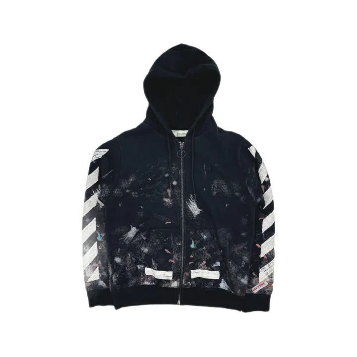 Off-White Off-White Graffiti Arrow Print Hoodie 0079 Size US S / EU 44-46 / 1 - 1 Thumbnail