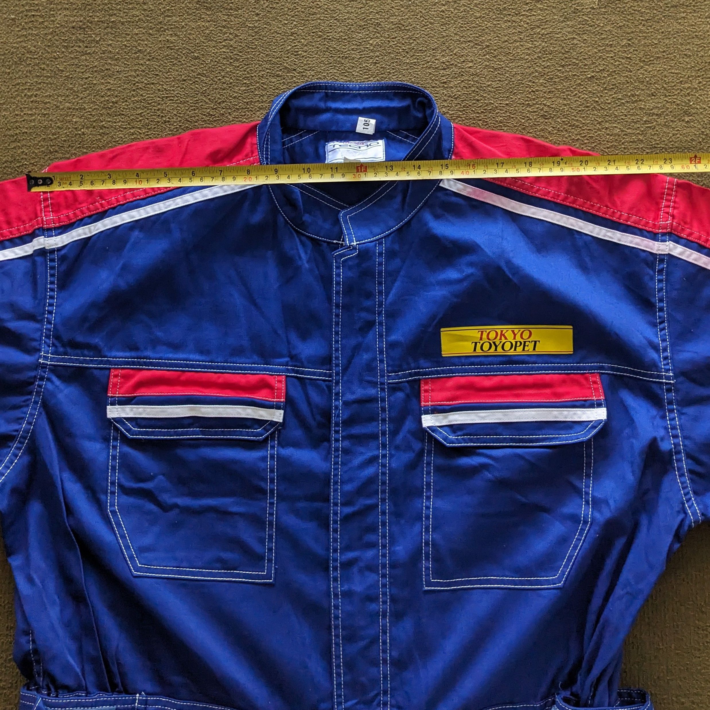 Vintage Vintage TOYOTA Tecno Racing Coverall Workwear Jacket Size US XL / EU 56 / 4 - 5 Thumbnail