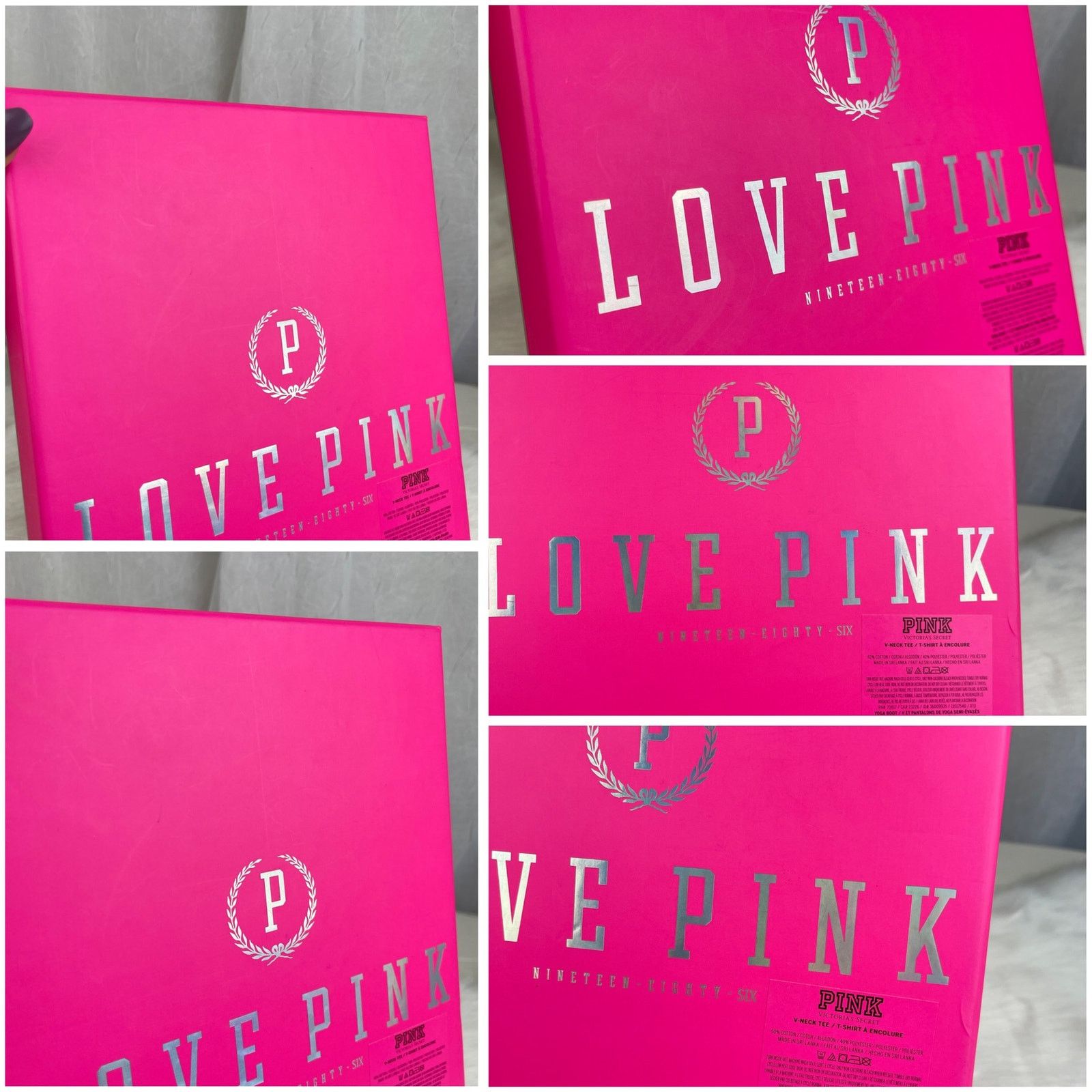 Victoria's Secret Victoria’s Secret PINK Gift Decor Storage Box Silver Logo Size ONE SIZE - 22 Thumbnail